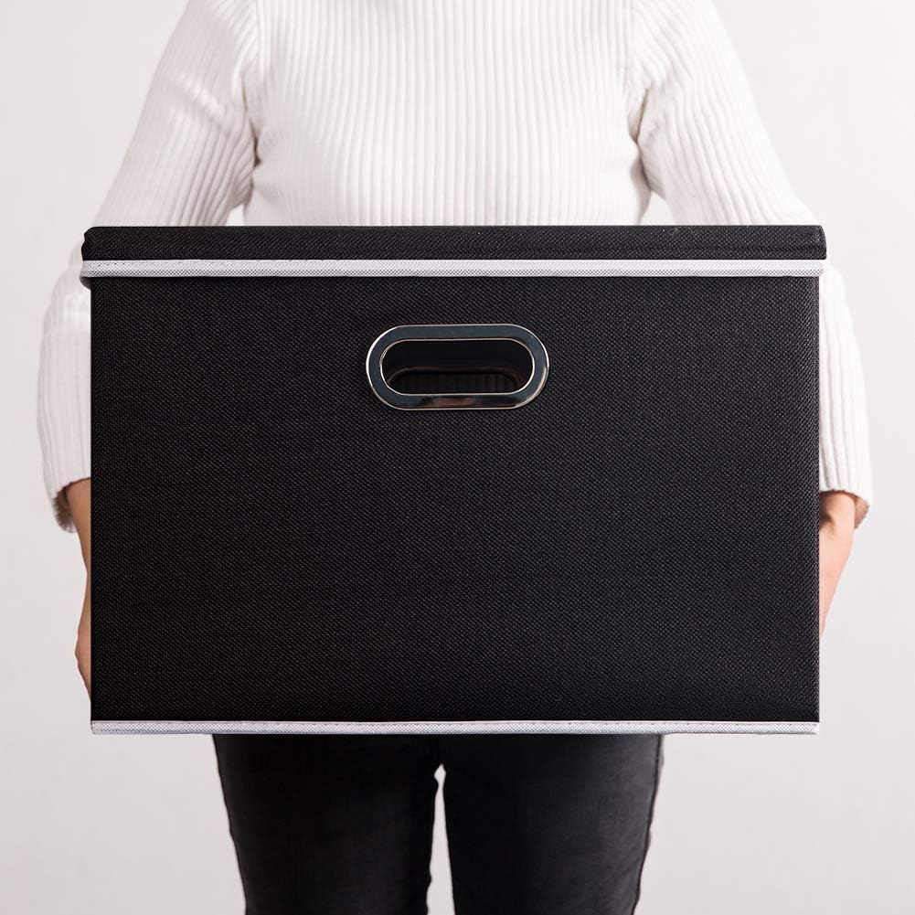 Prandom Contenitori Pieghevoli in Lino con Coperchi - immagine 7