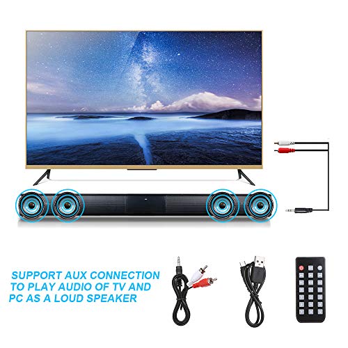 Docooler Soundbar Wireless BT 4.0 con Basso e Telecomando - immagine 4
