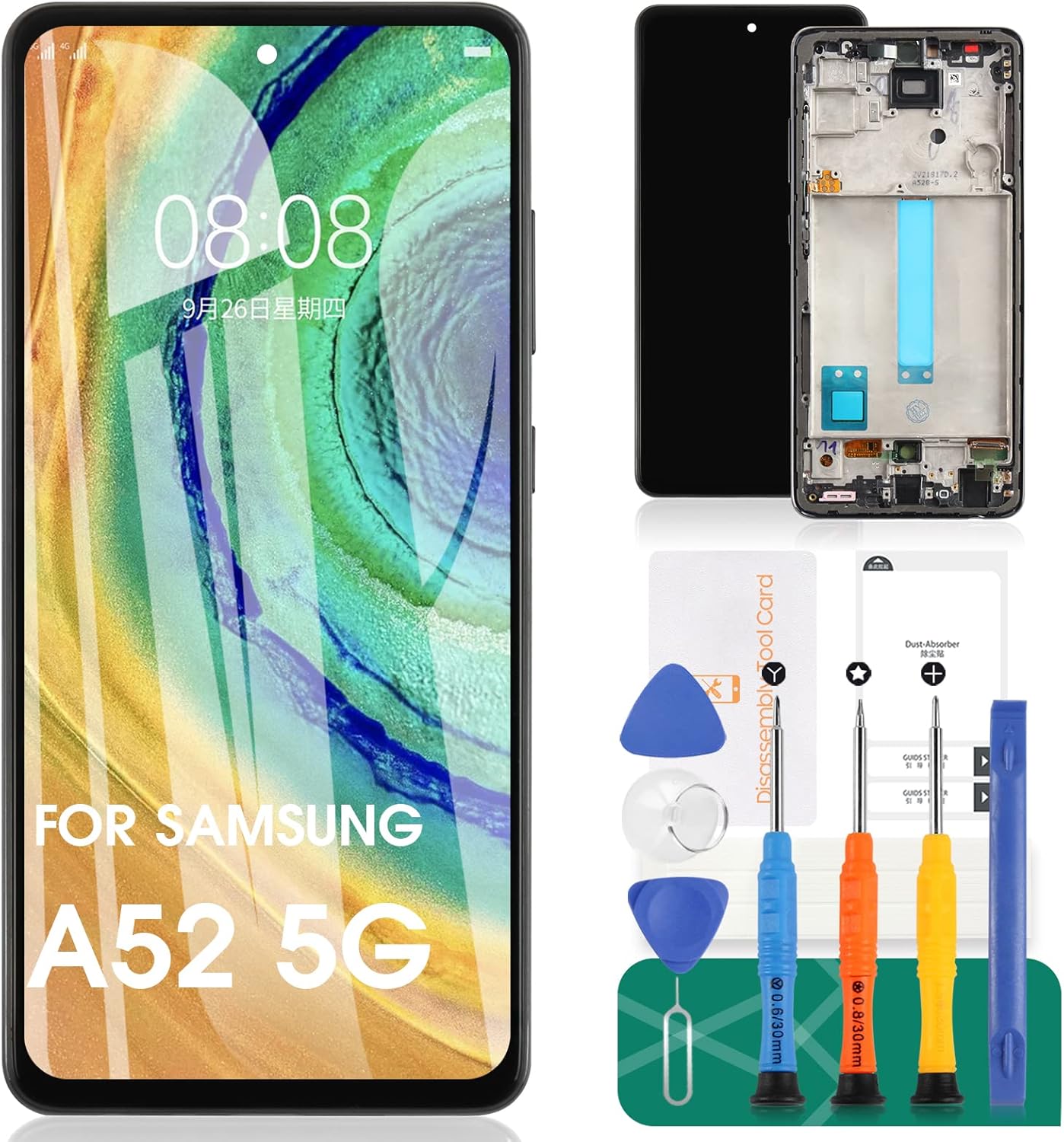 INCELL Schermo di Ricambio per Samsung Galaxy A52 5G - immagine 1