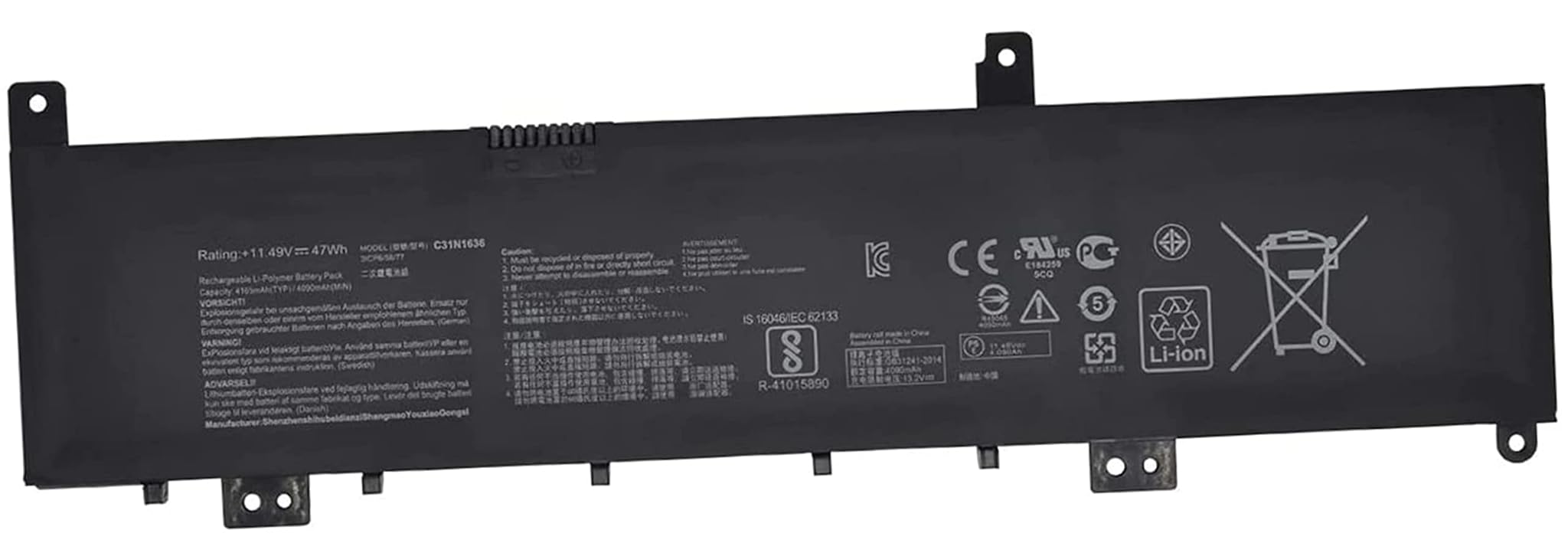 Askc Batteria per ASUS VivoBook Pro 15 N580VD N580GD