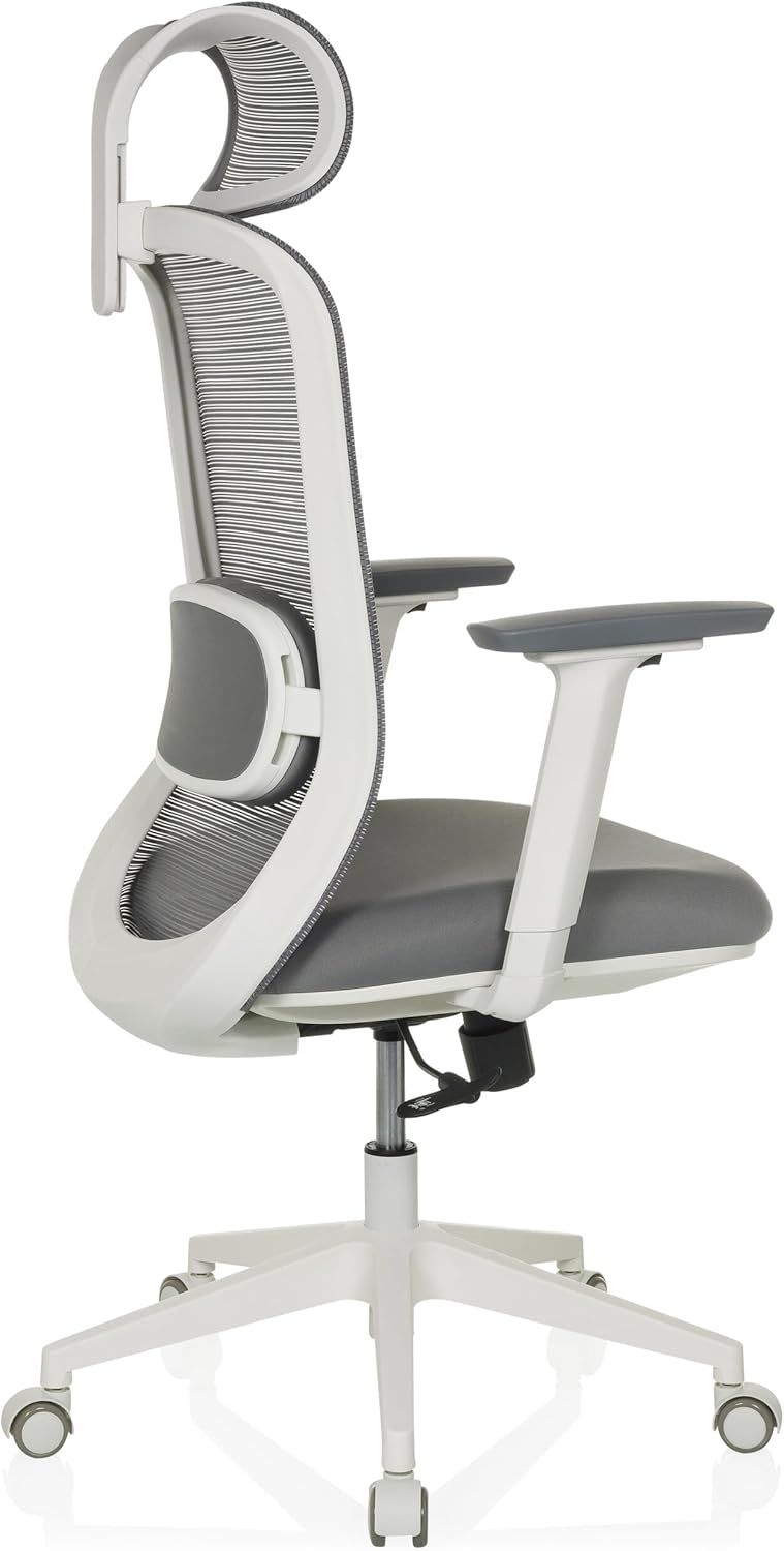 MIKEO G Sedia Ergonomica Ufficio Girevole, Grigio - immagine 8