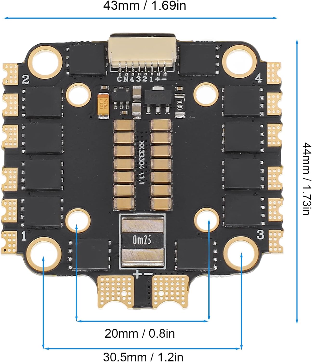 ESC Mini Firmware Controller 4 in 1 45A - immagine 5