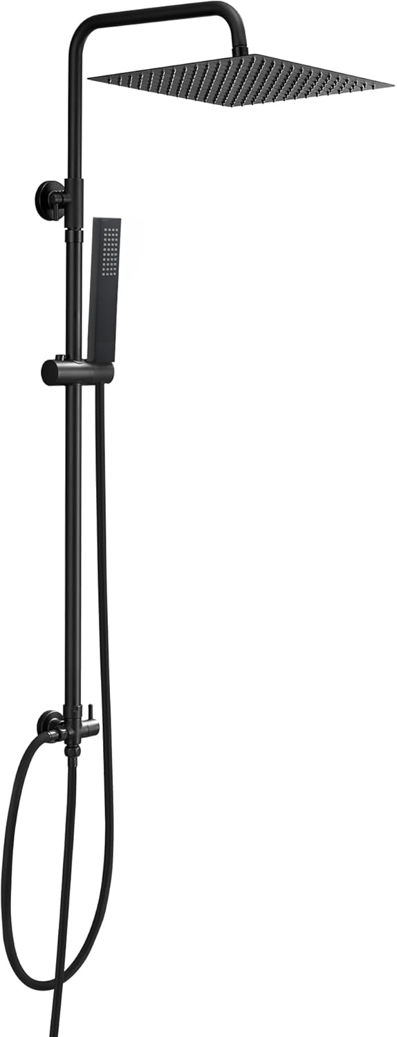 Joho 304 Colonna Doccia Idromassaggio Nero Opaco