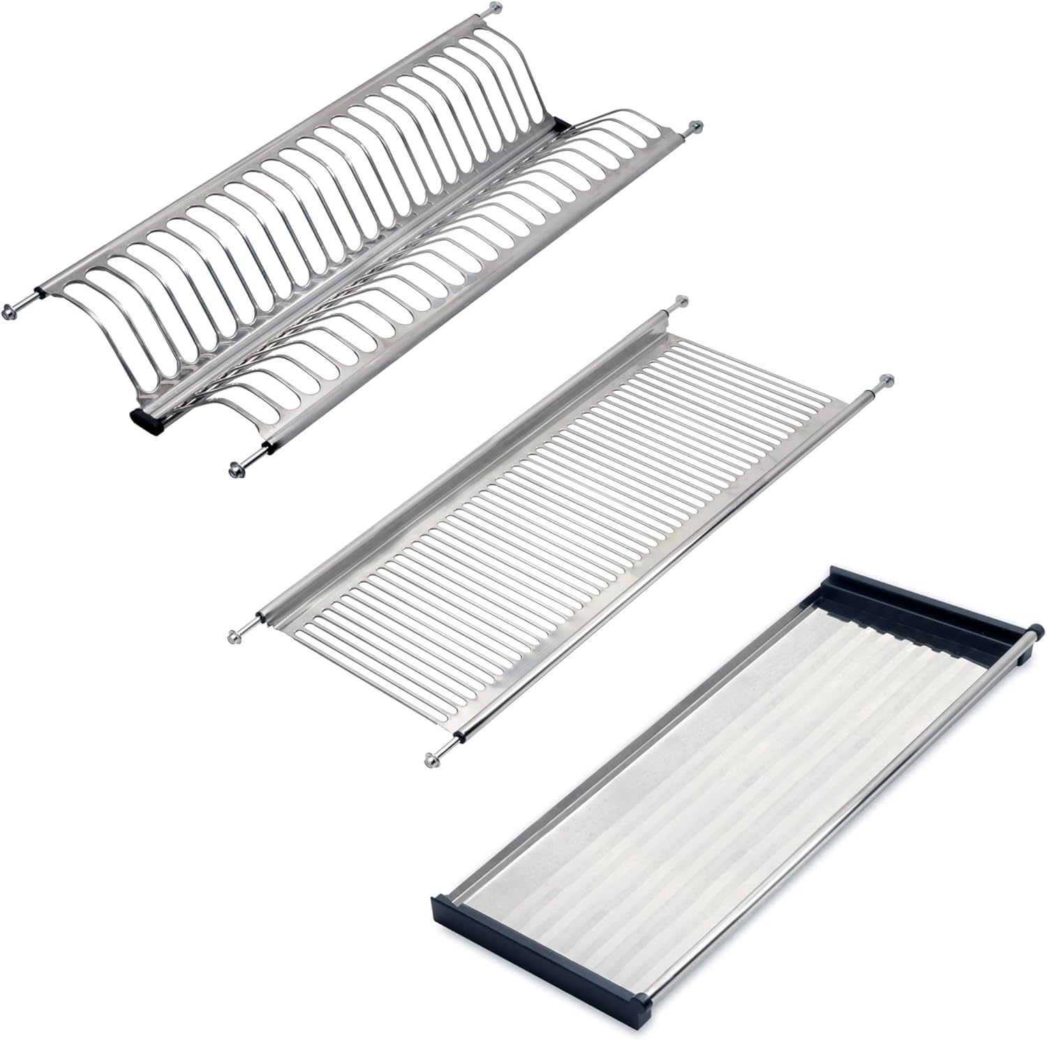 Emuca Scolapiatti Drynox Pensile 70cm, Cromato - immagine 1