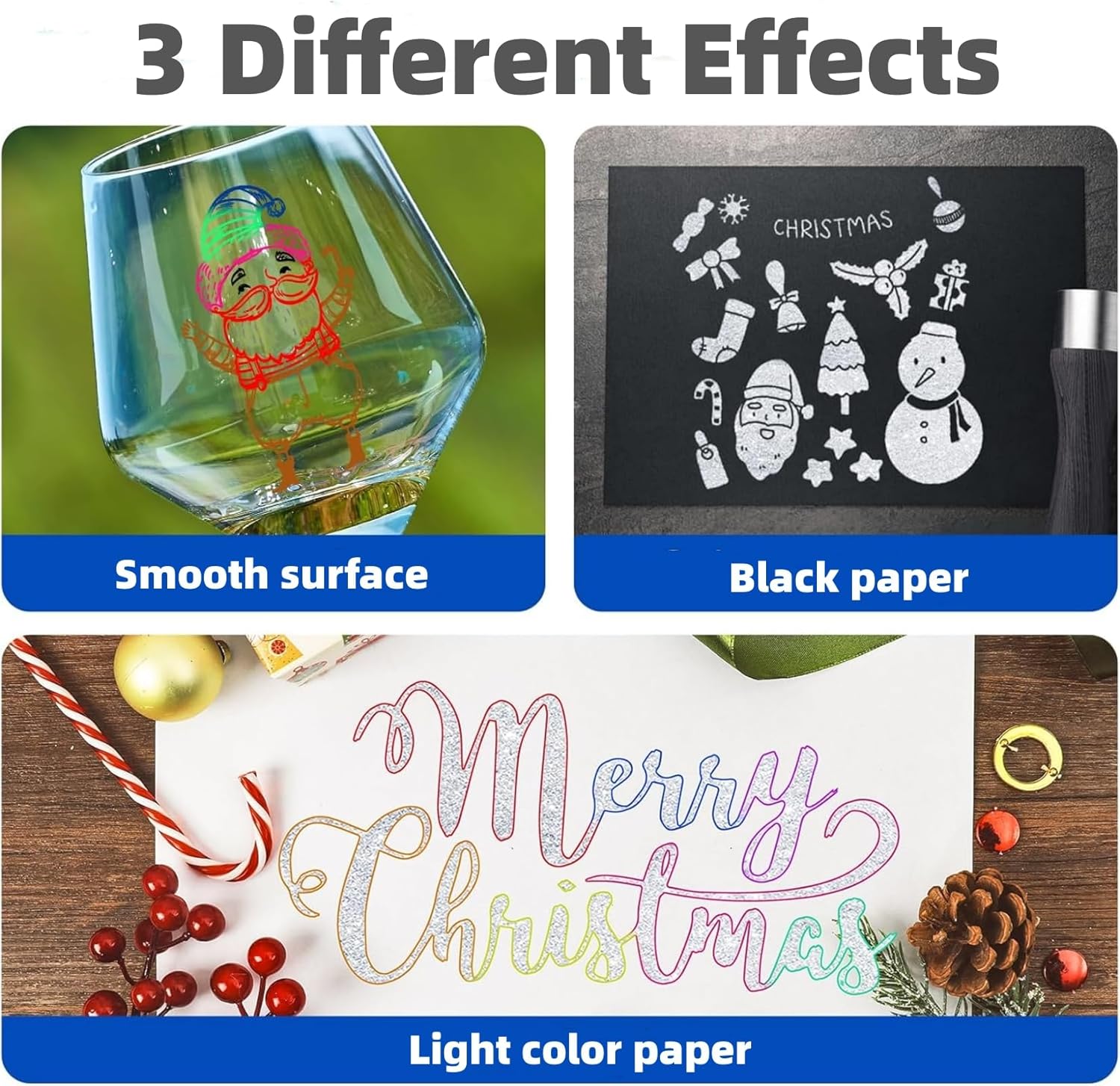 Toviki 24 Penne Glitterate Colorate - immagine 2