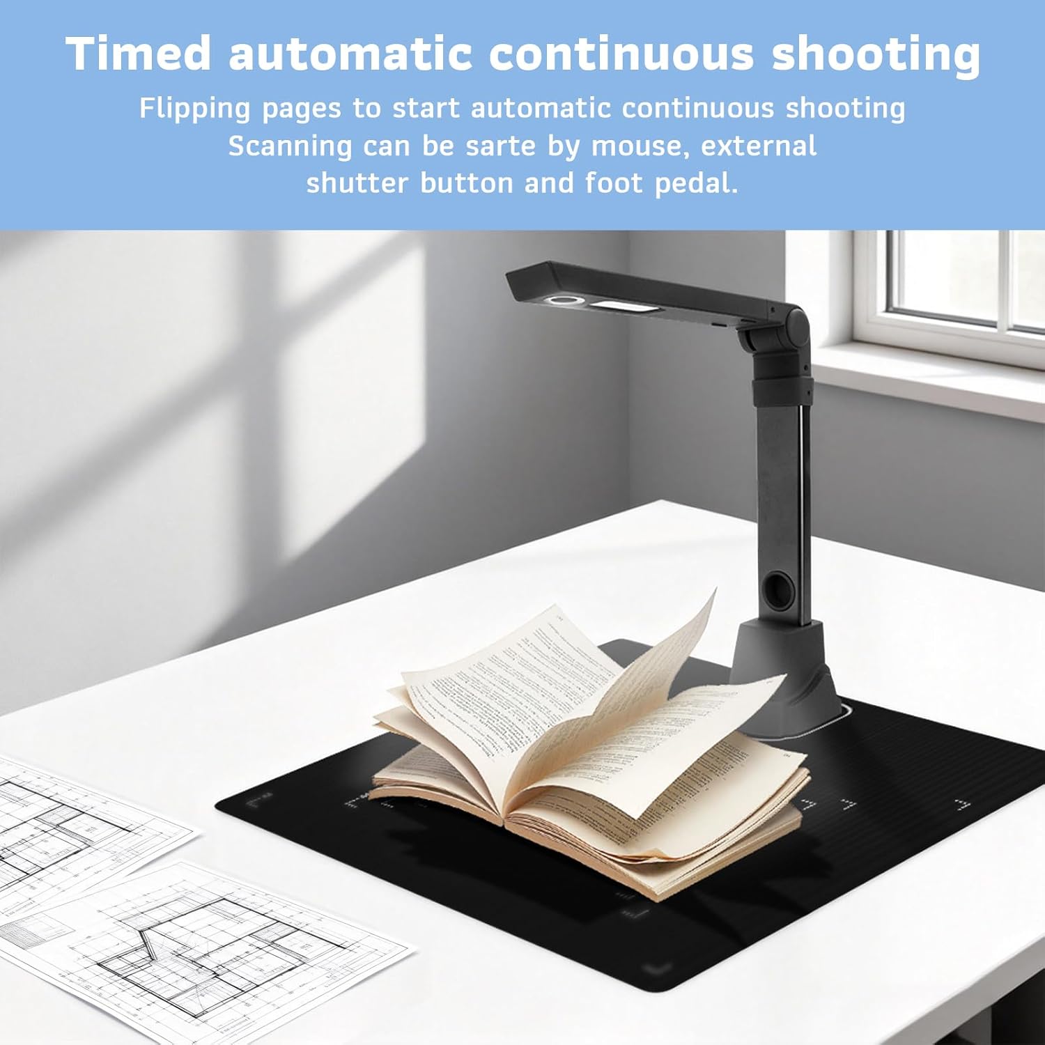 Fotocamera per Documenti Portatile 12 MP A3/A4 - immagine 4