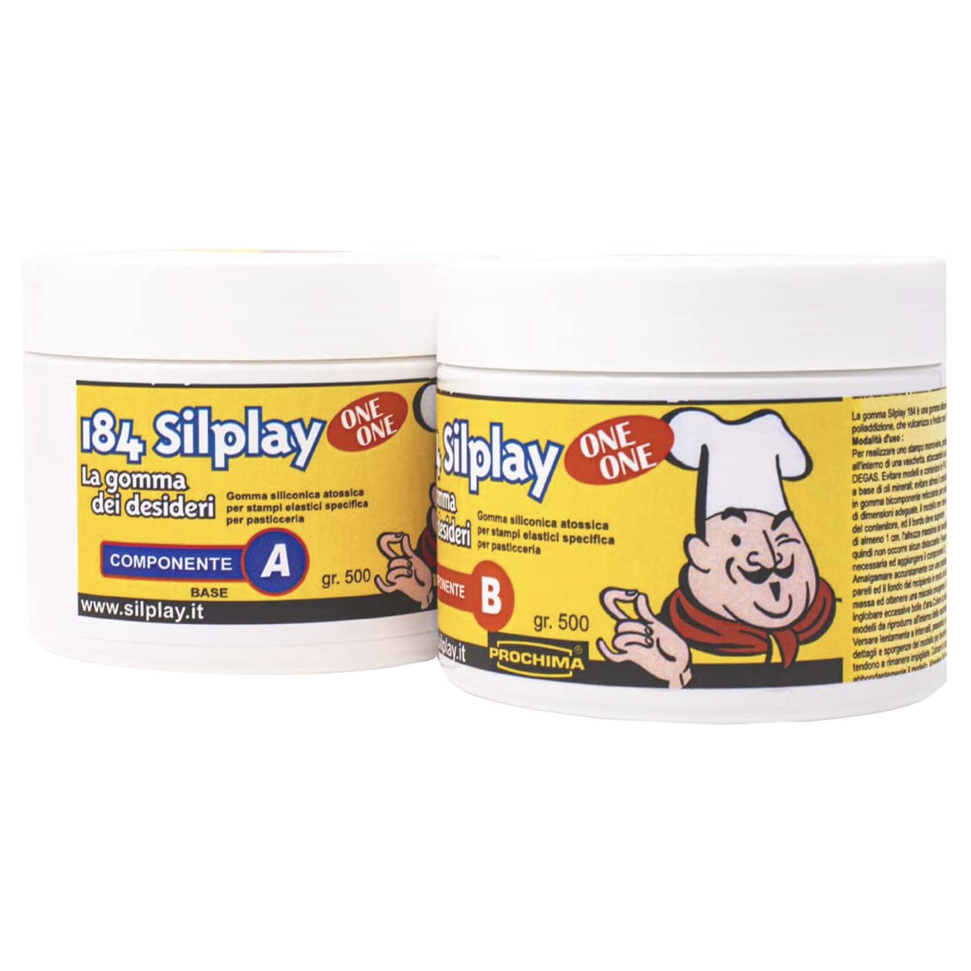 Prochima Sillplay 184/30 A+B - Gomma Siliconica da Cucina 1Kg