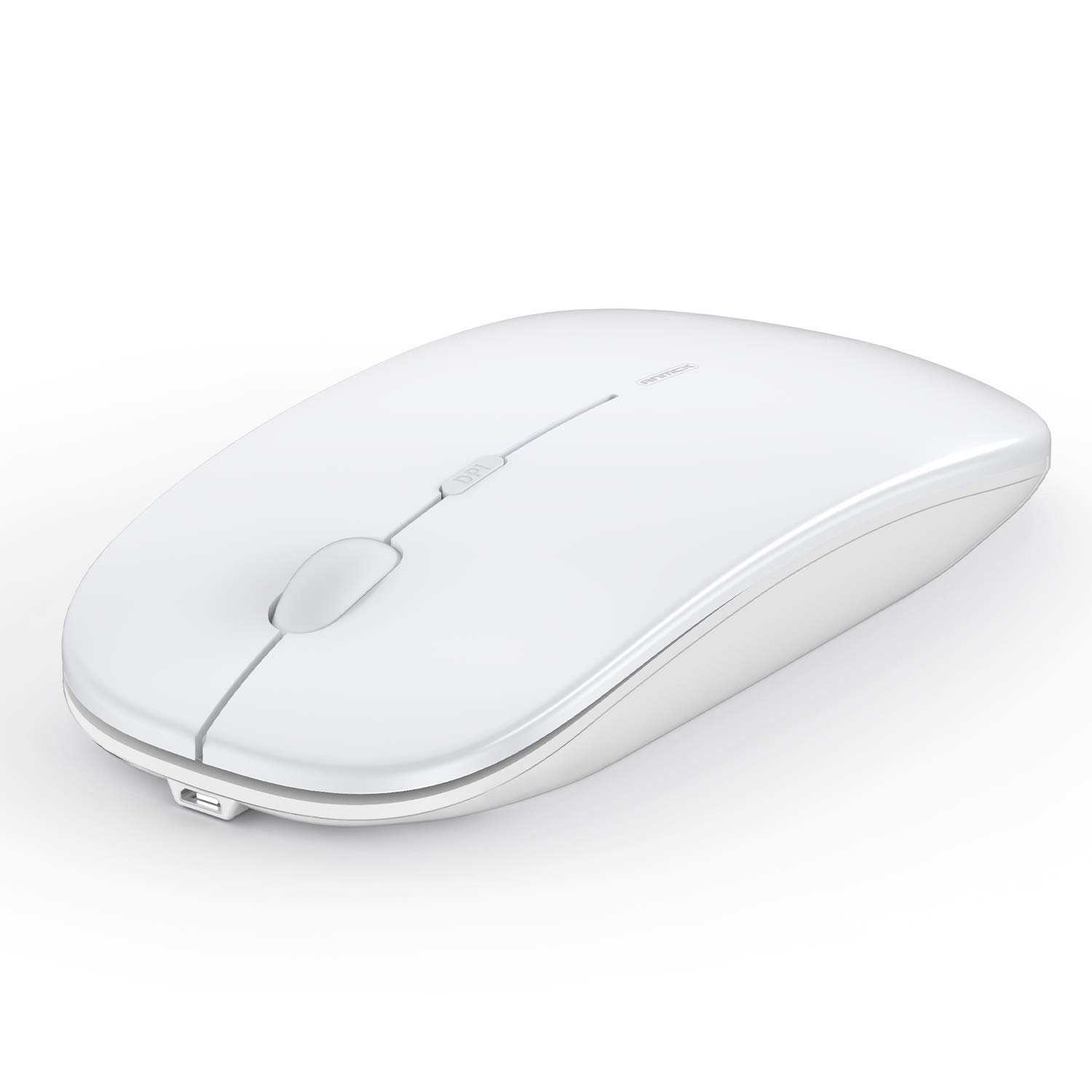 Anmck Mouse Wireless Silenzioso USB Ricaricabile