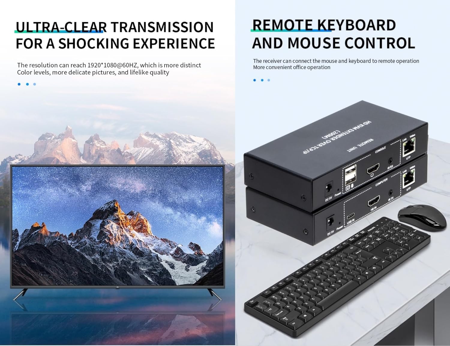 Extender HDMI KVM 200M IP 1080P - immagine 6