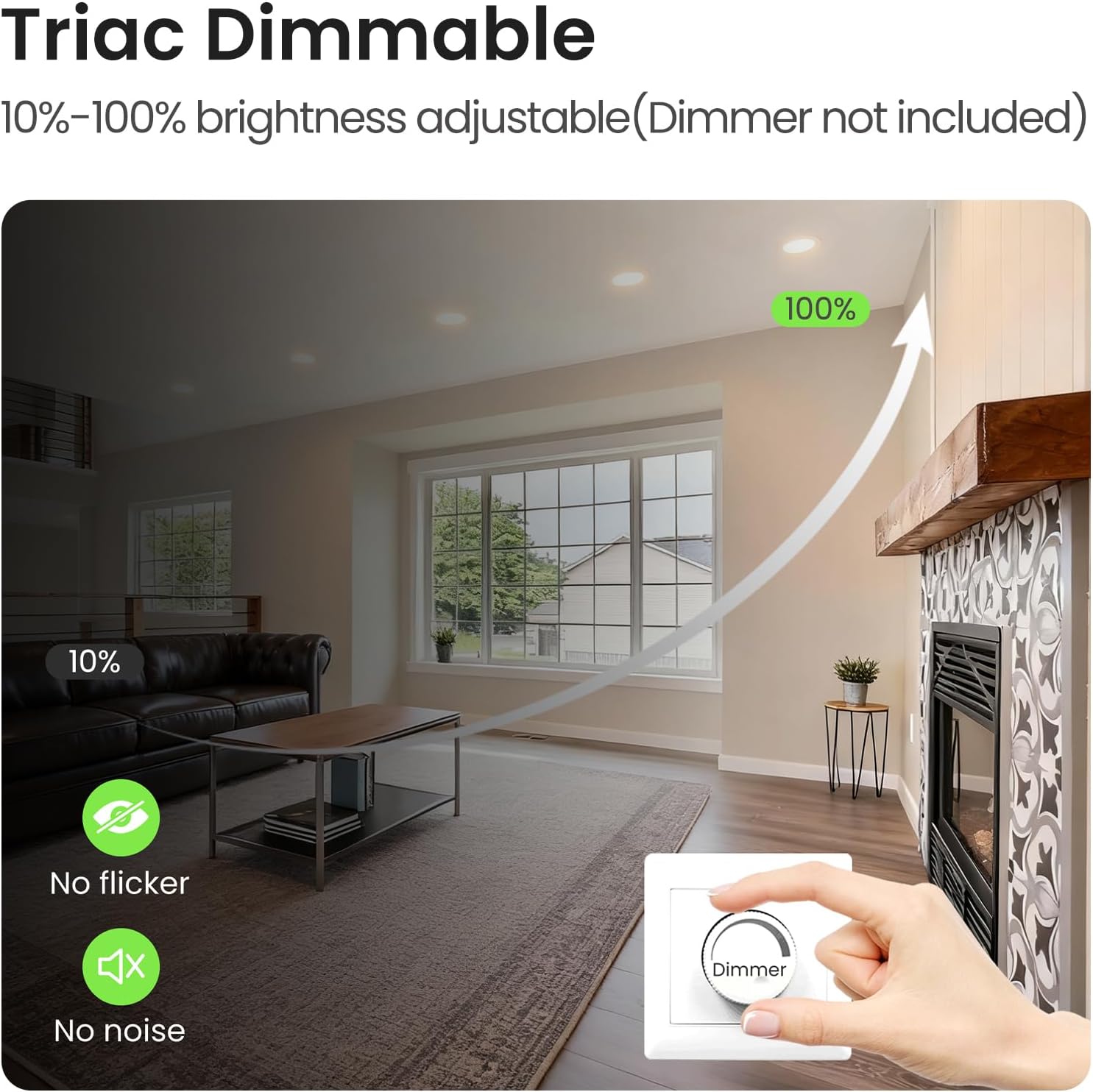 Alusso Lighting - Set 6 Faretti LED Incasso 7W - immagine 3