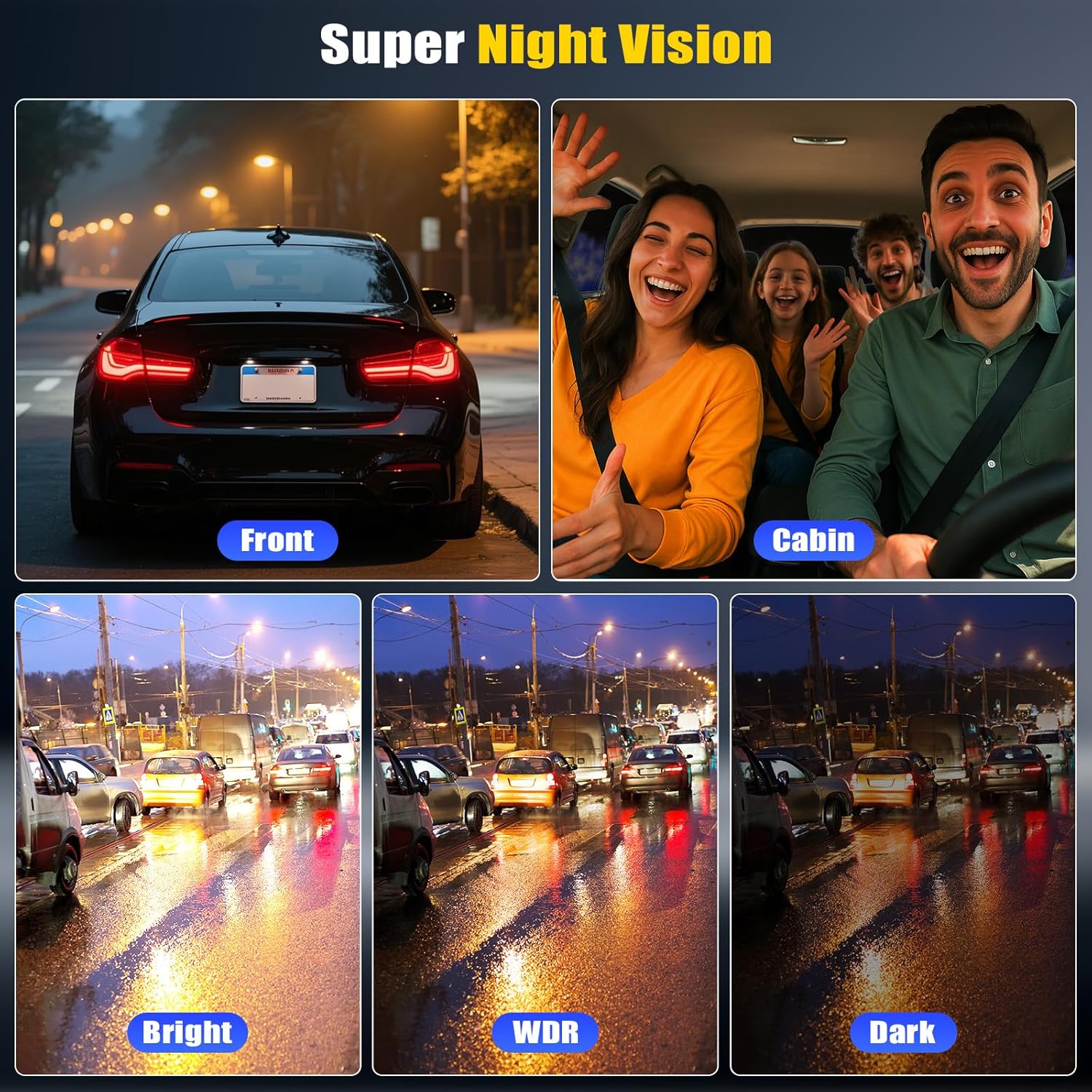 Dashcam 4K Anteriore e Posteriore Touchscreen 10.88" - immagine 8