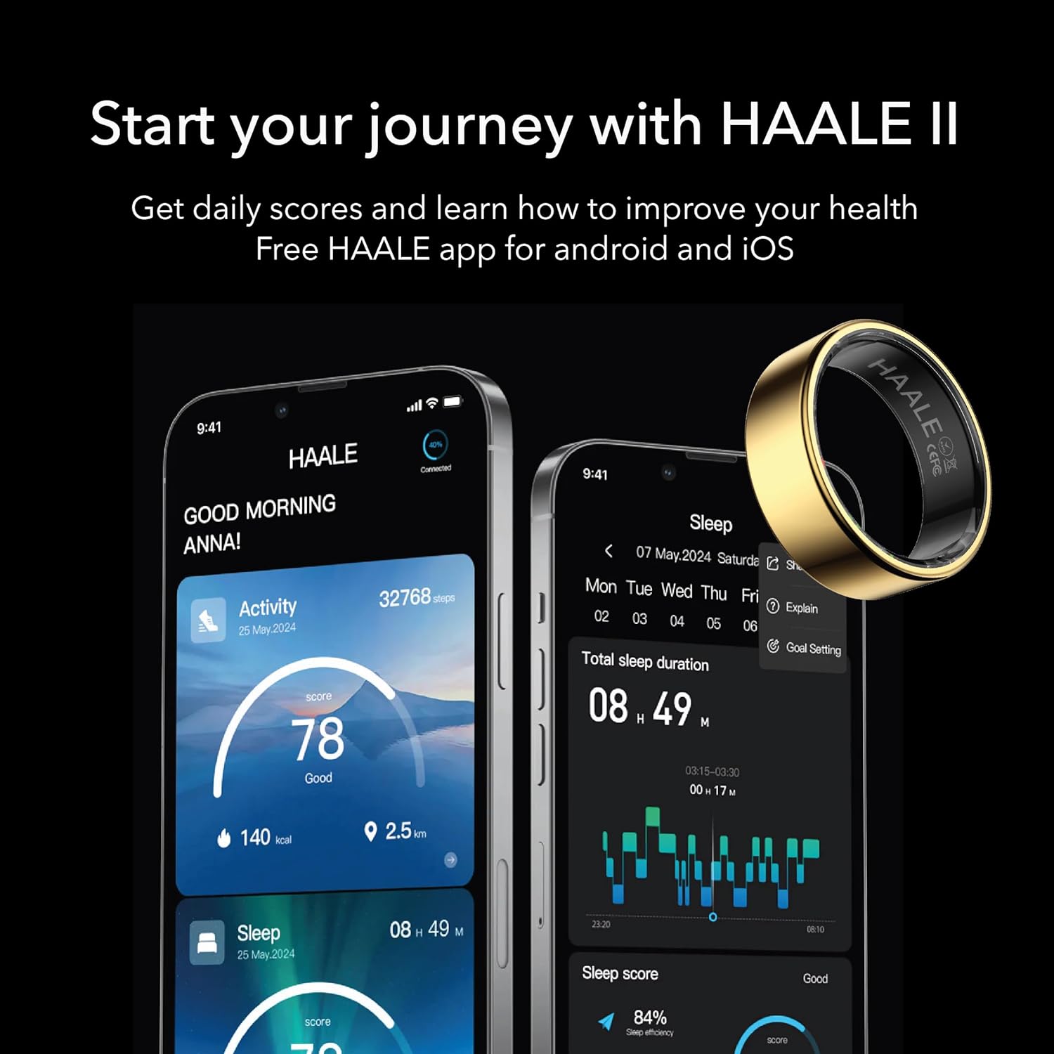 Haale II Smart Ring - Anello Intelligente Uomo e Donna - immagine 6