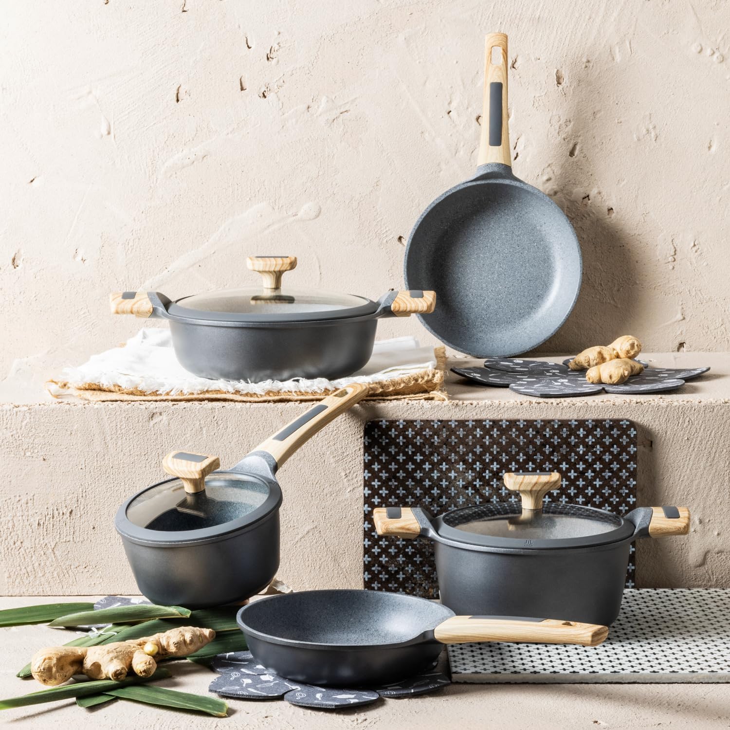 Kasanova Batteria di Pentole Evolution Antiaderenti (11 pezzi) - immagine 4