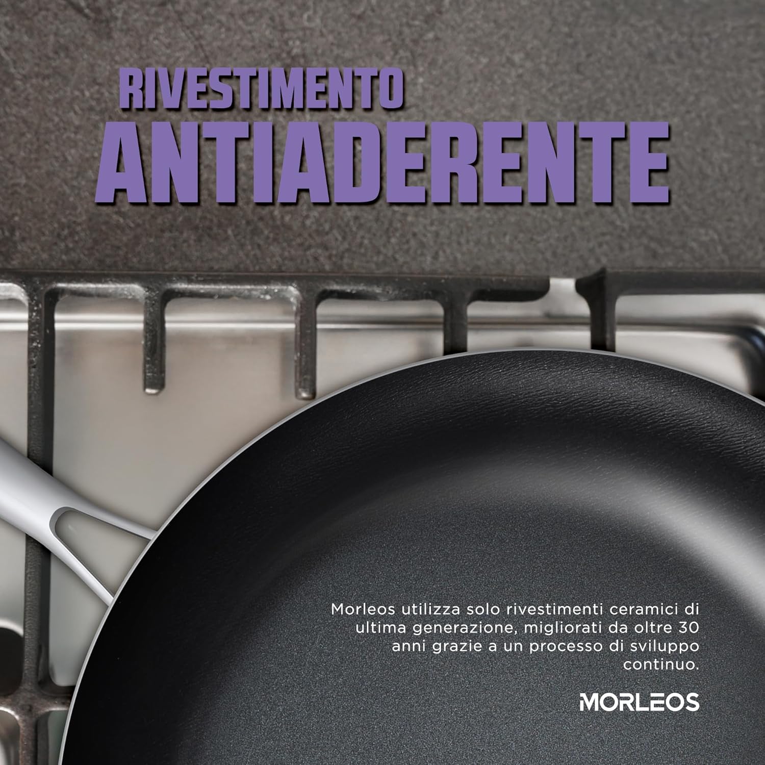 Padella in Ceramica Ø 32 cm - 5 Strati, 3mm - immagine 6