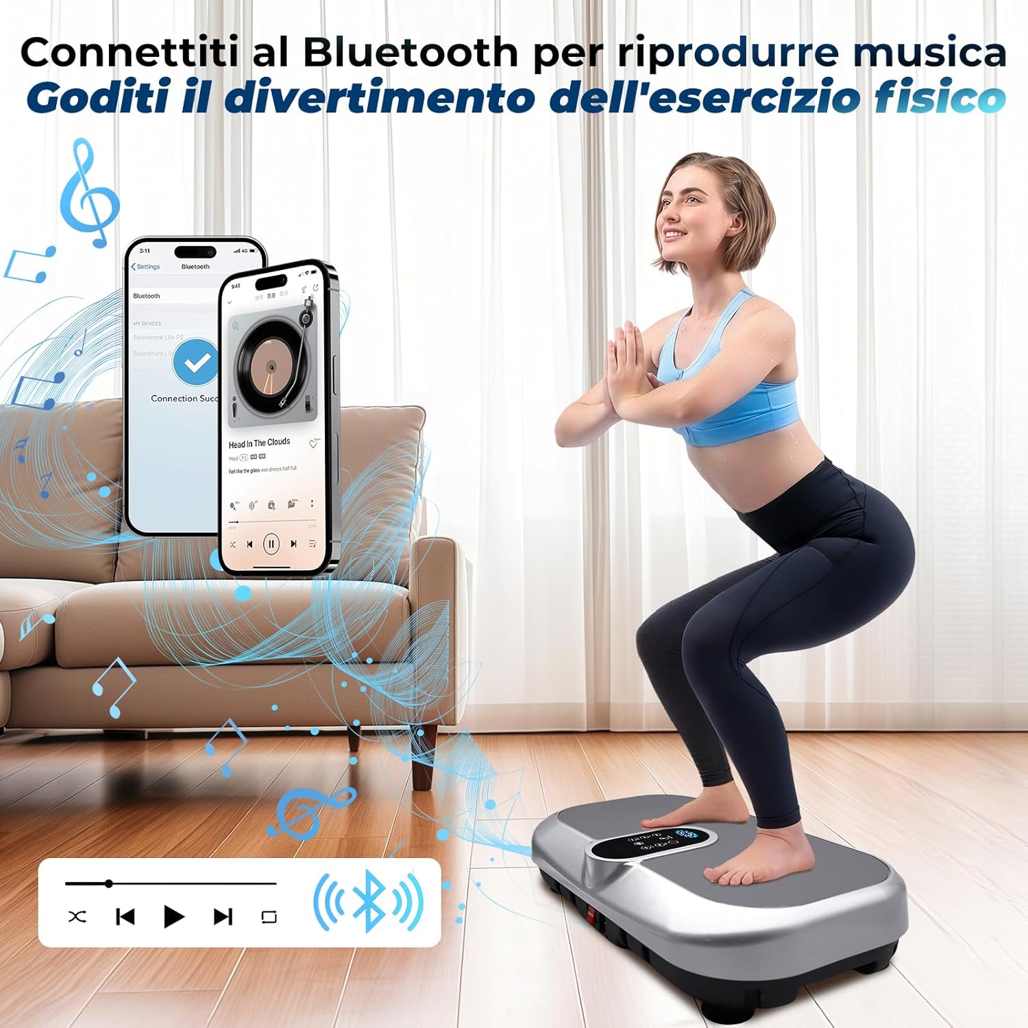 Pedana Vibrante Dimagrante 150KG con Telecomando - immagine 1