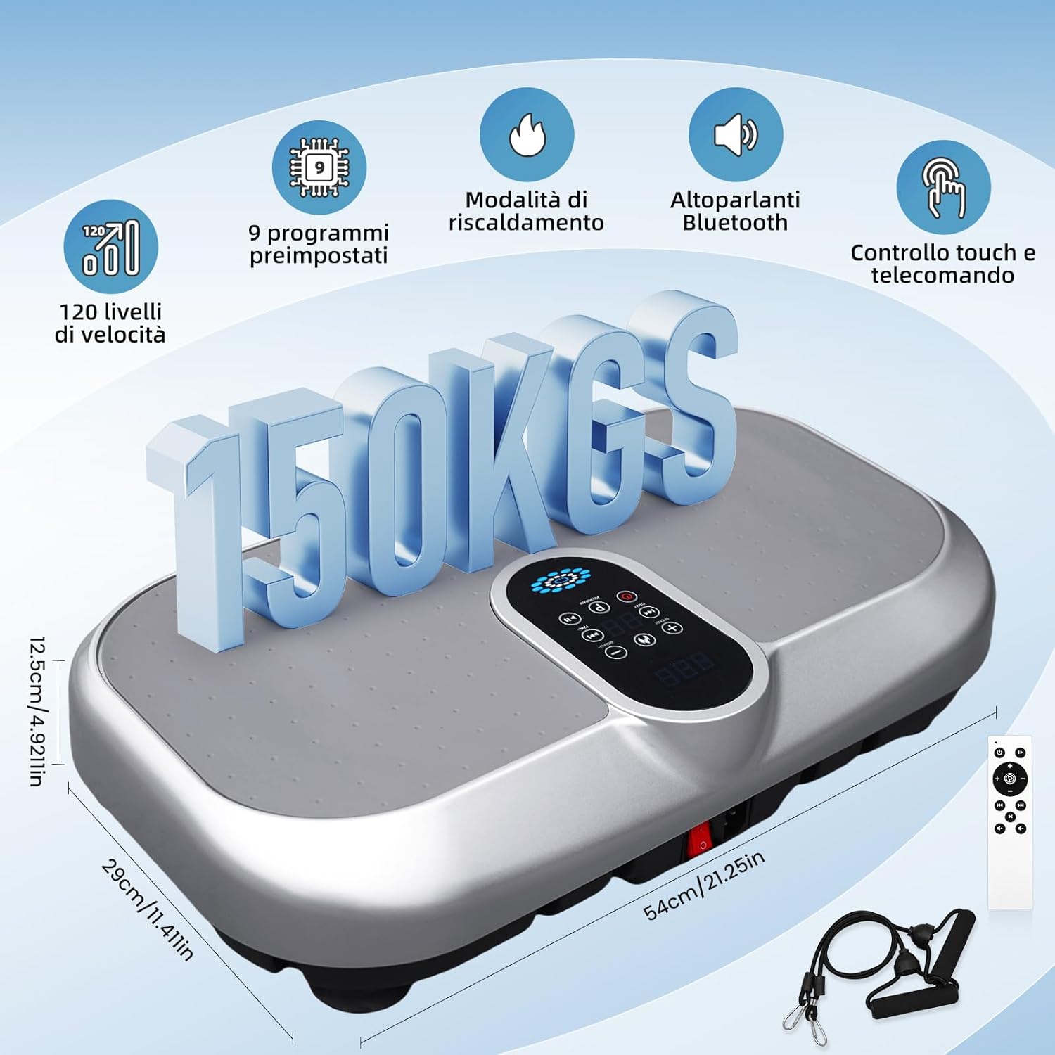 Pedana Vibrante Dimagrante 150KG con Telecomando - immagine 5