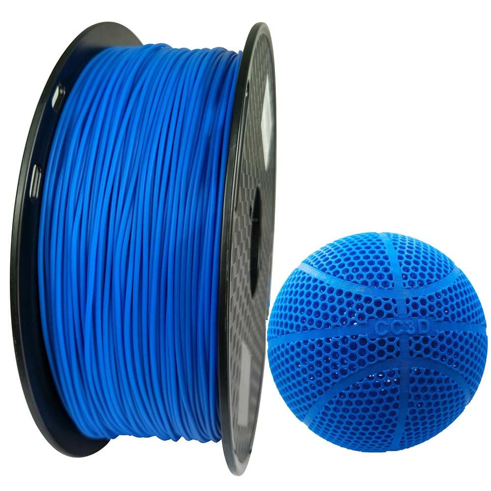 CC3D Filamento in TPE 47D blu 1,75 mm 1 kg stampante 3D filamento FDM materiali di stampa 3D durezza 47D blu