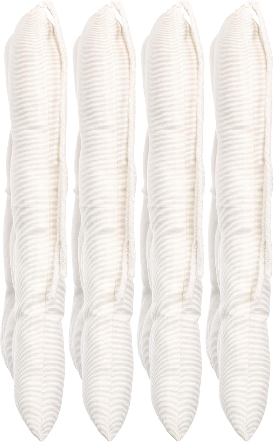 Brandsseller Cuscino per Sedia 40x40 cm - Set da 4, Bianco - immagine 2