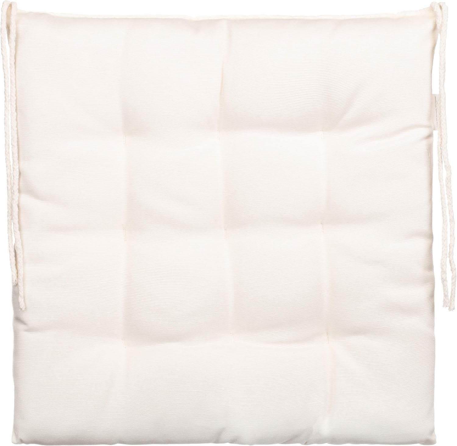 Brandsseller Cuscino per Sedia 40x40 cm - Set da 4, Bianco - immagine 3