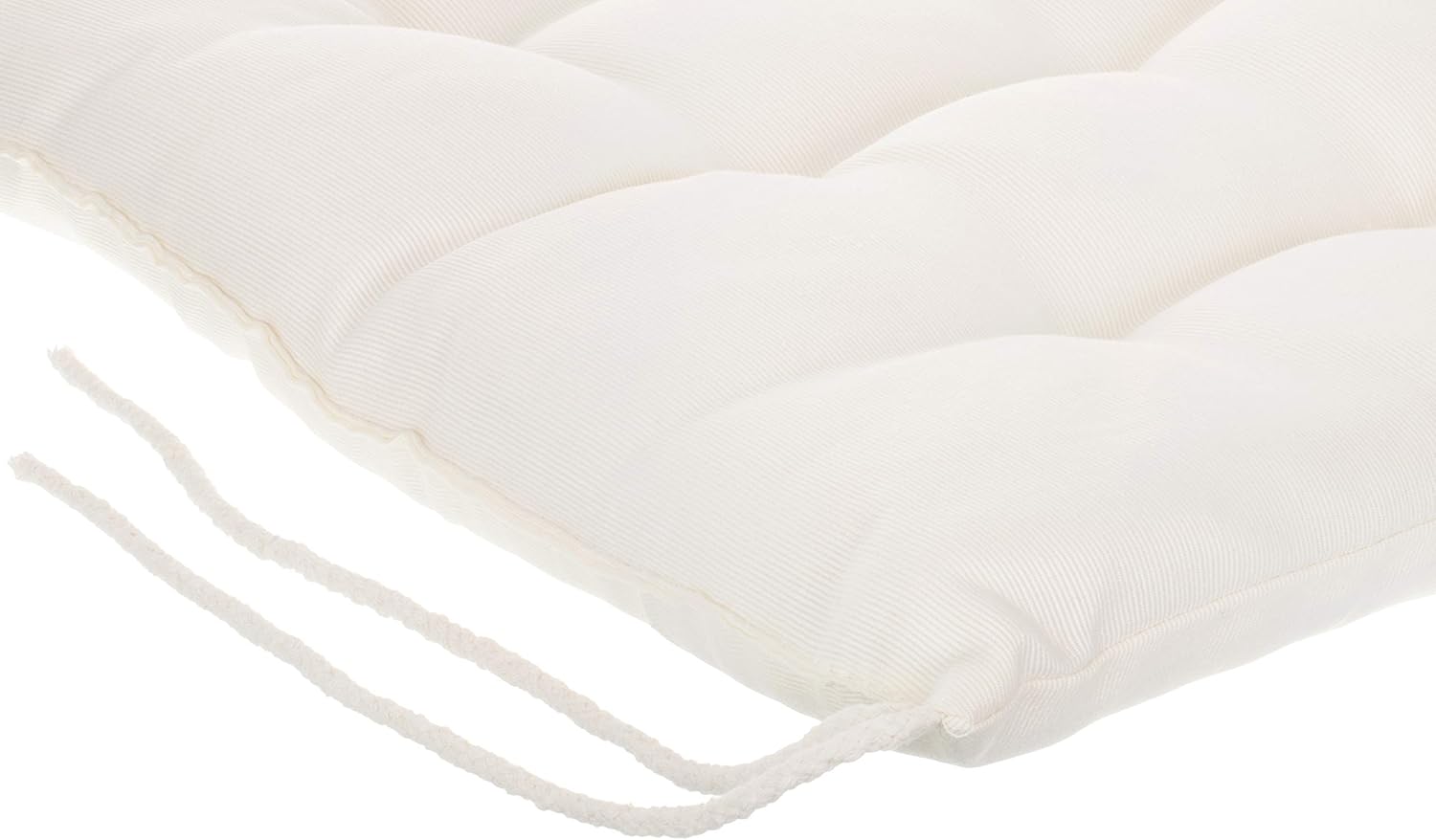 Brandsseller Cuscino per Sedia 40x40 cm - Set da 4, Bianco - immagine 4