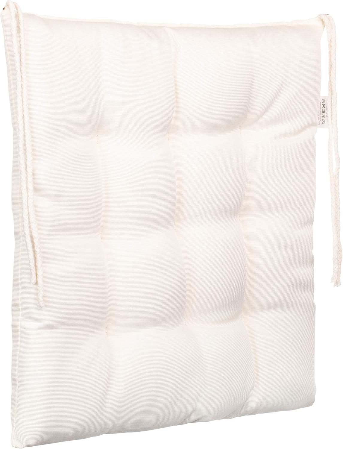 Brandsseller Cuscino per Sedia 40x40 cm - Set da 4, Bianco - immagine 5