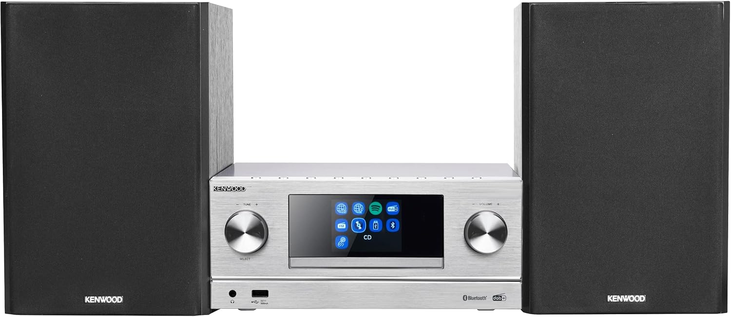 Kenwood Sistema Micro HiFi Stereo M-9000S, Silver - immagine 1