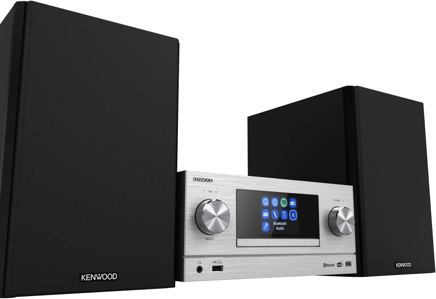 Kenwood Sistema Micro HiFi Stereo M-9000S, Silver - immagine 3