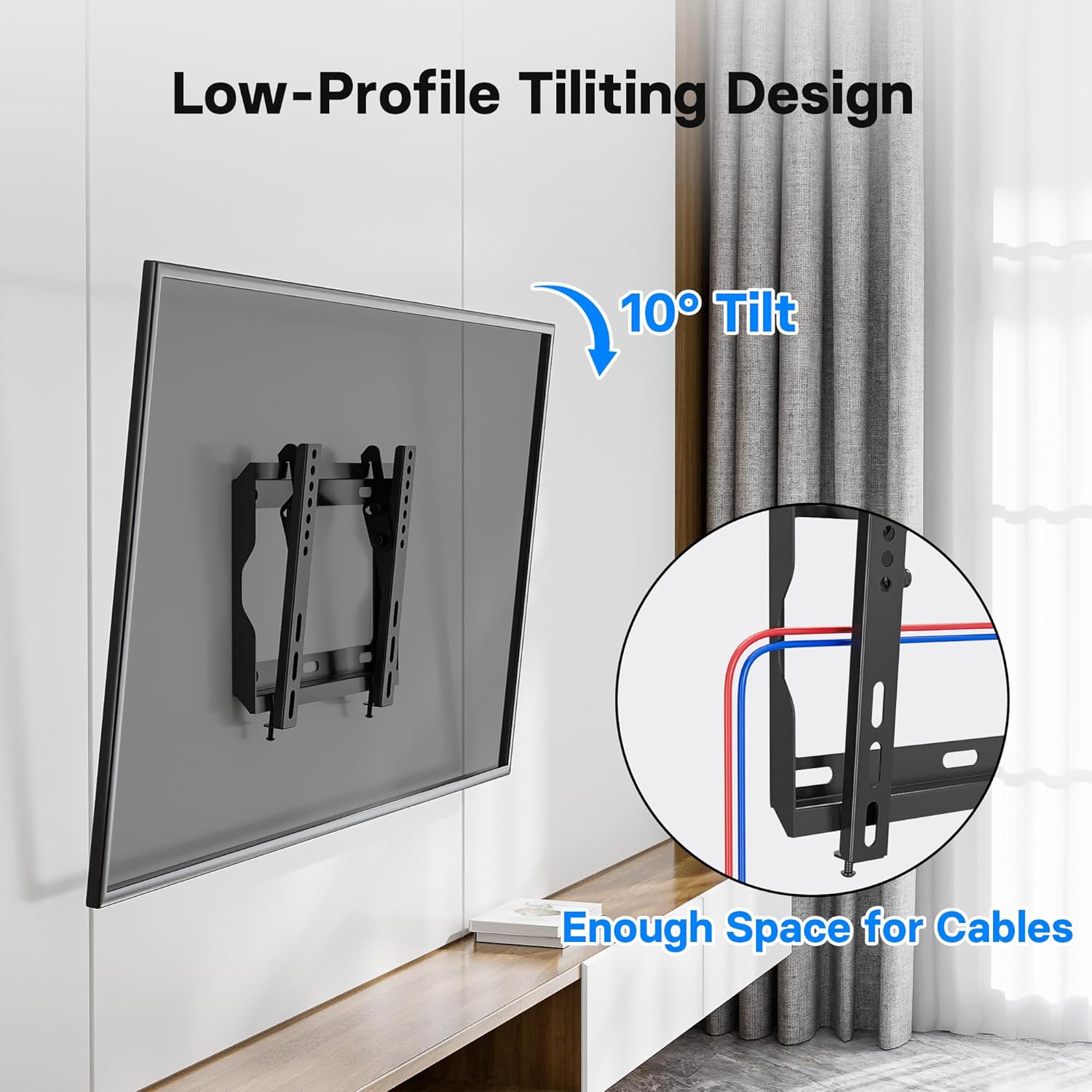 Bontec Staffa TV Inclinabile 17-45 Pollici - immagine 3