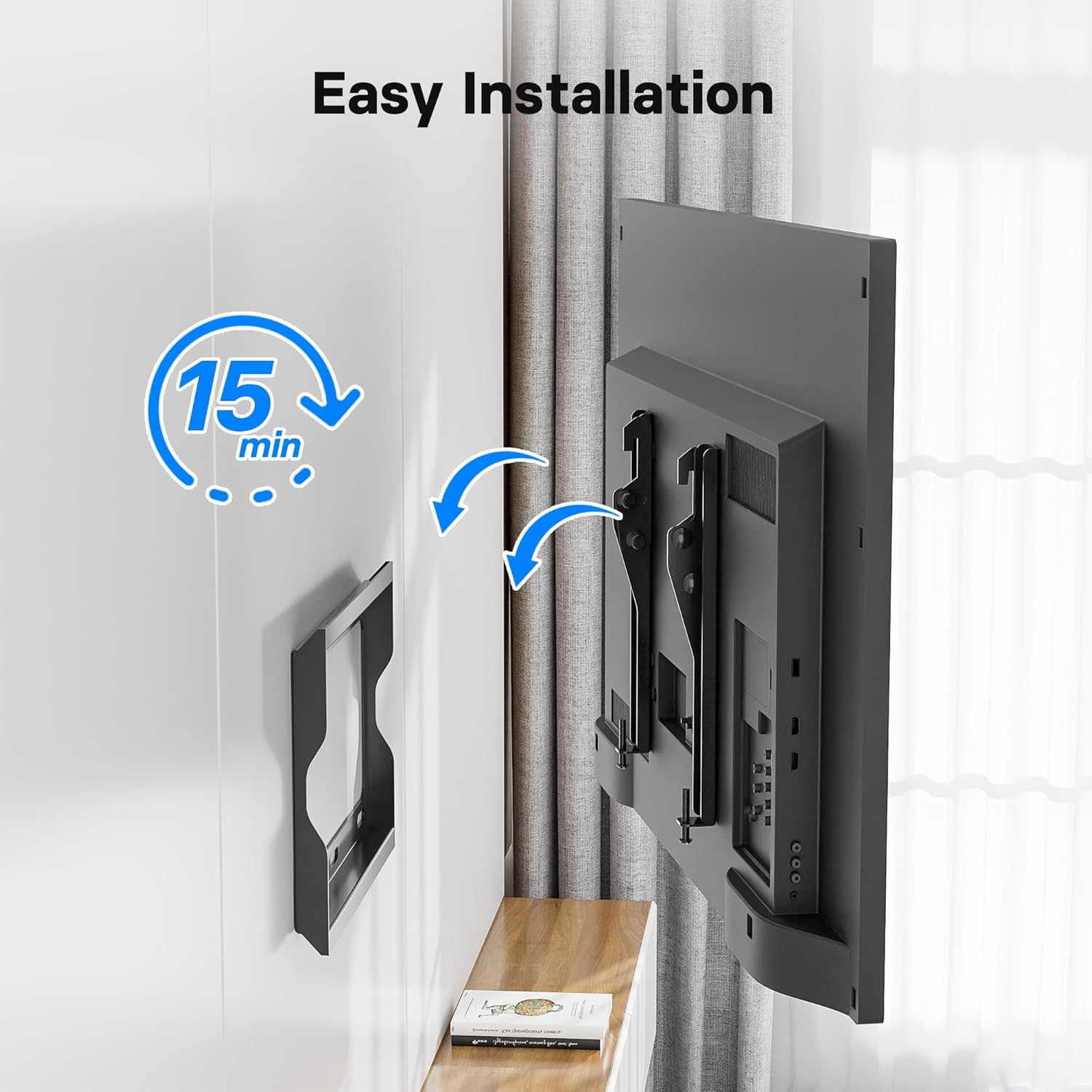 Bontec Staffa TV Inclinabile 17-45 Pollici - immagine 7