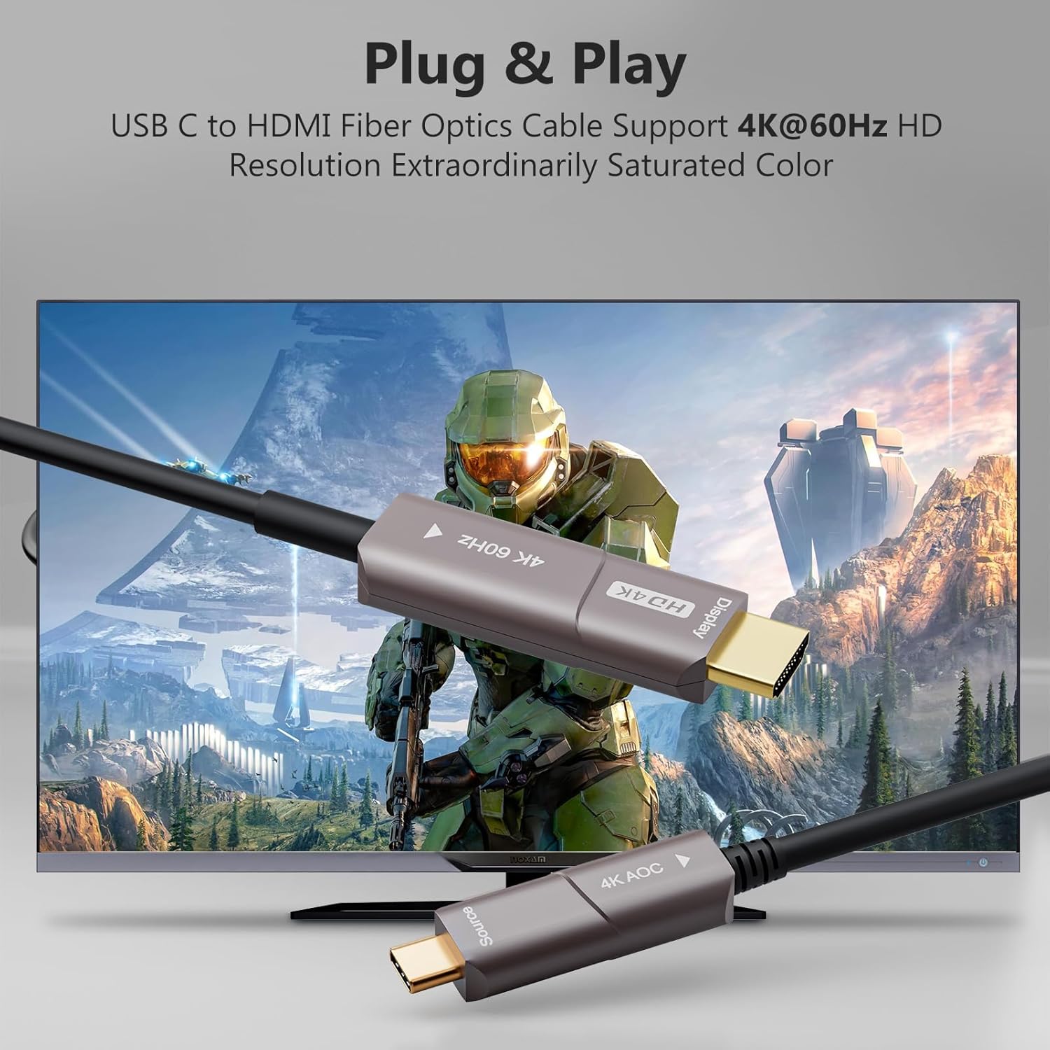 Chenlenic Cavo Ottico USB C to HDMI 4K - immagine 4