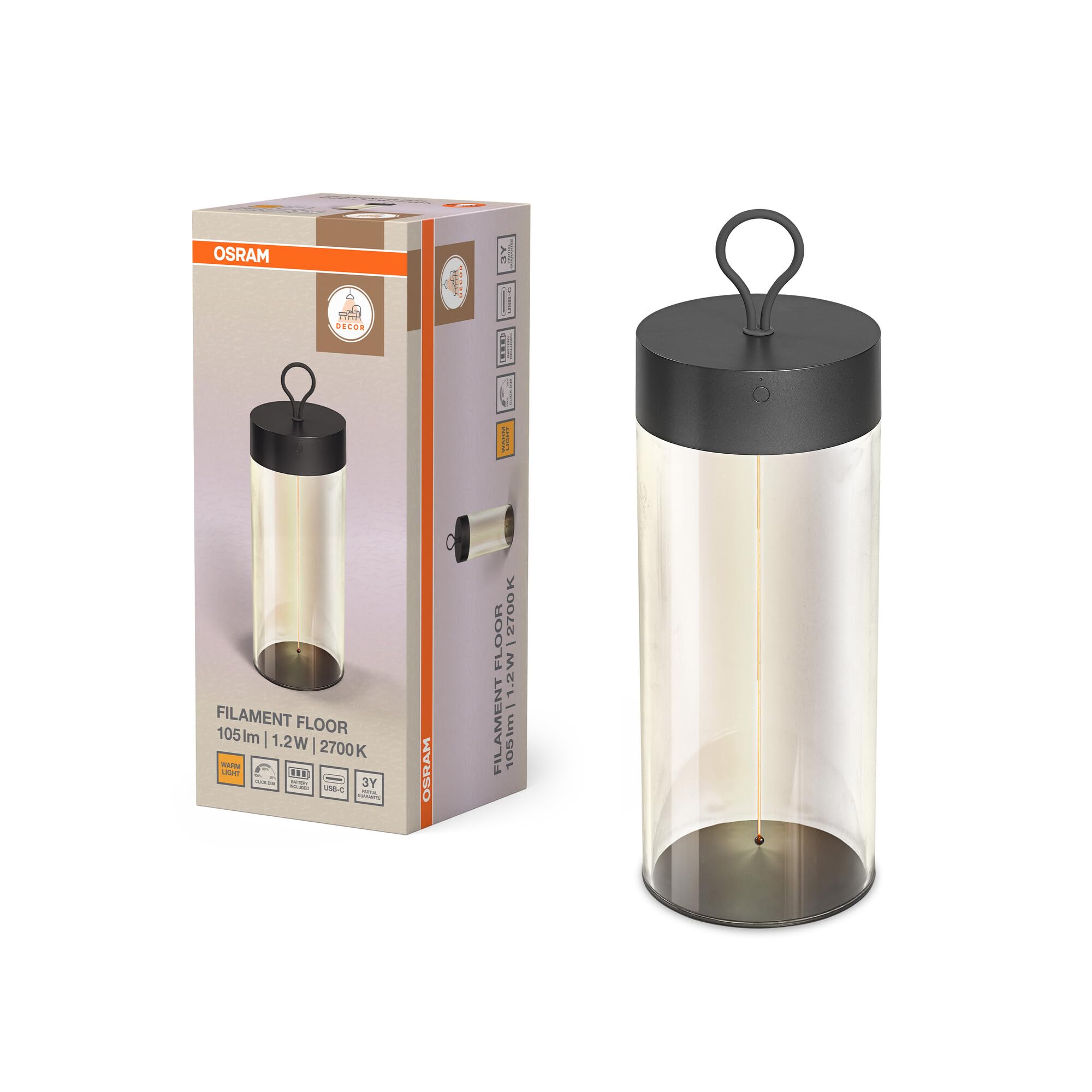 Osram DECOR FILAMENT Lampada LED da Pavimento 320mm