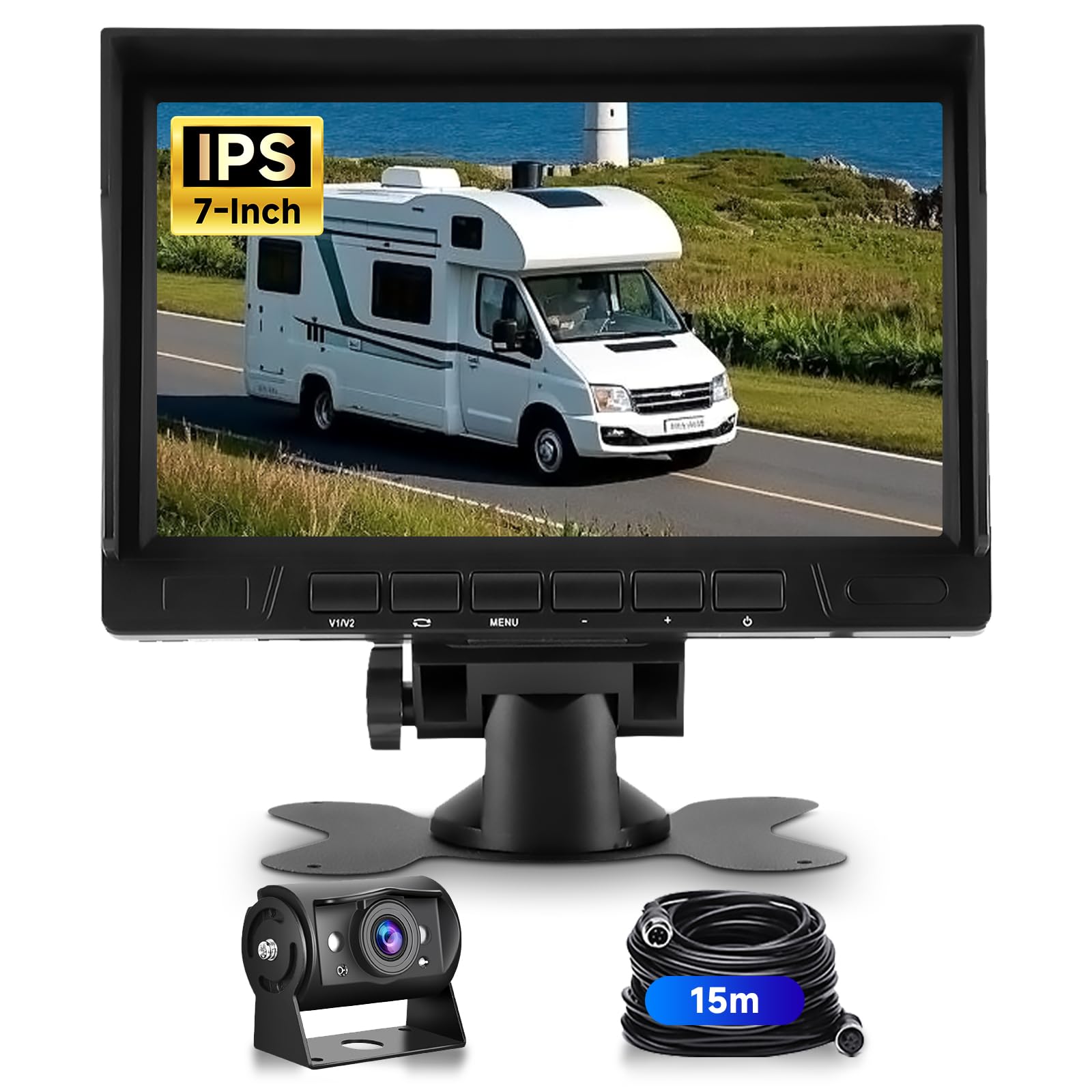 Vechtel Telecamera Posteriore 1080P con Monitor IPS 7 pollici