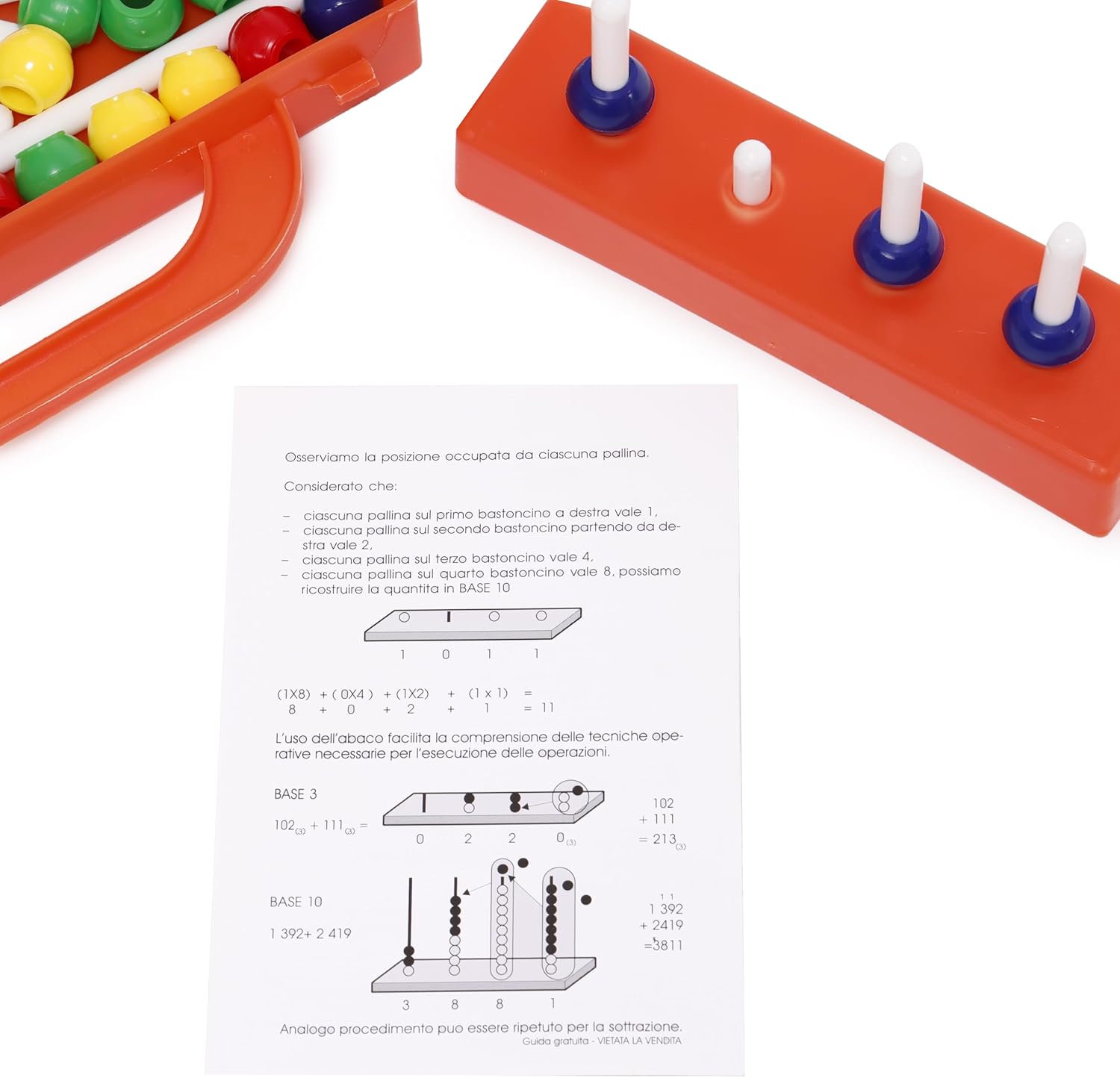 Italveneta Didattica 512 - Valigetta Abaco con Astine - immagine 6
