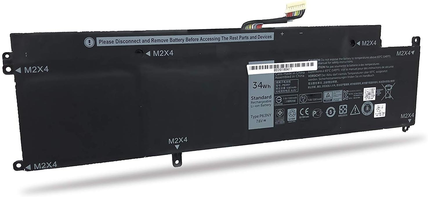 Batteria XCNR3 WY7CG per Dell Latitude 13 7370 Ultrabook - immagine 2