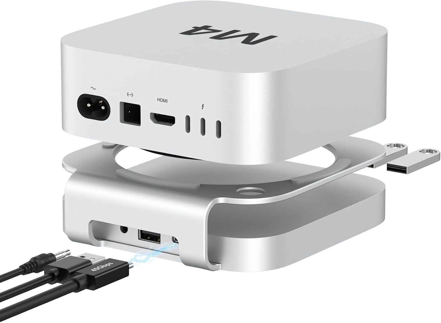 Akkyajaure Hub e Supporto USB4 40 Gbps per Mac Mini - immagine 1