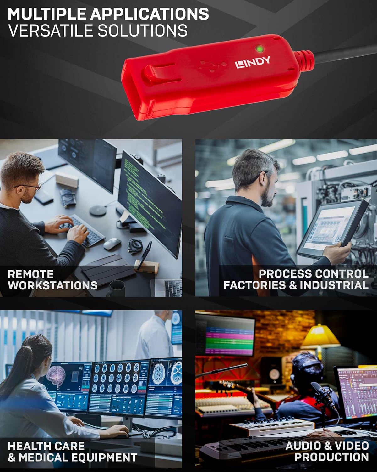 Lindy 42923 Prolunga Attiva USB 2.0 Pro, 30m - immagine 3