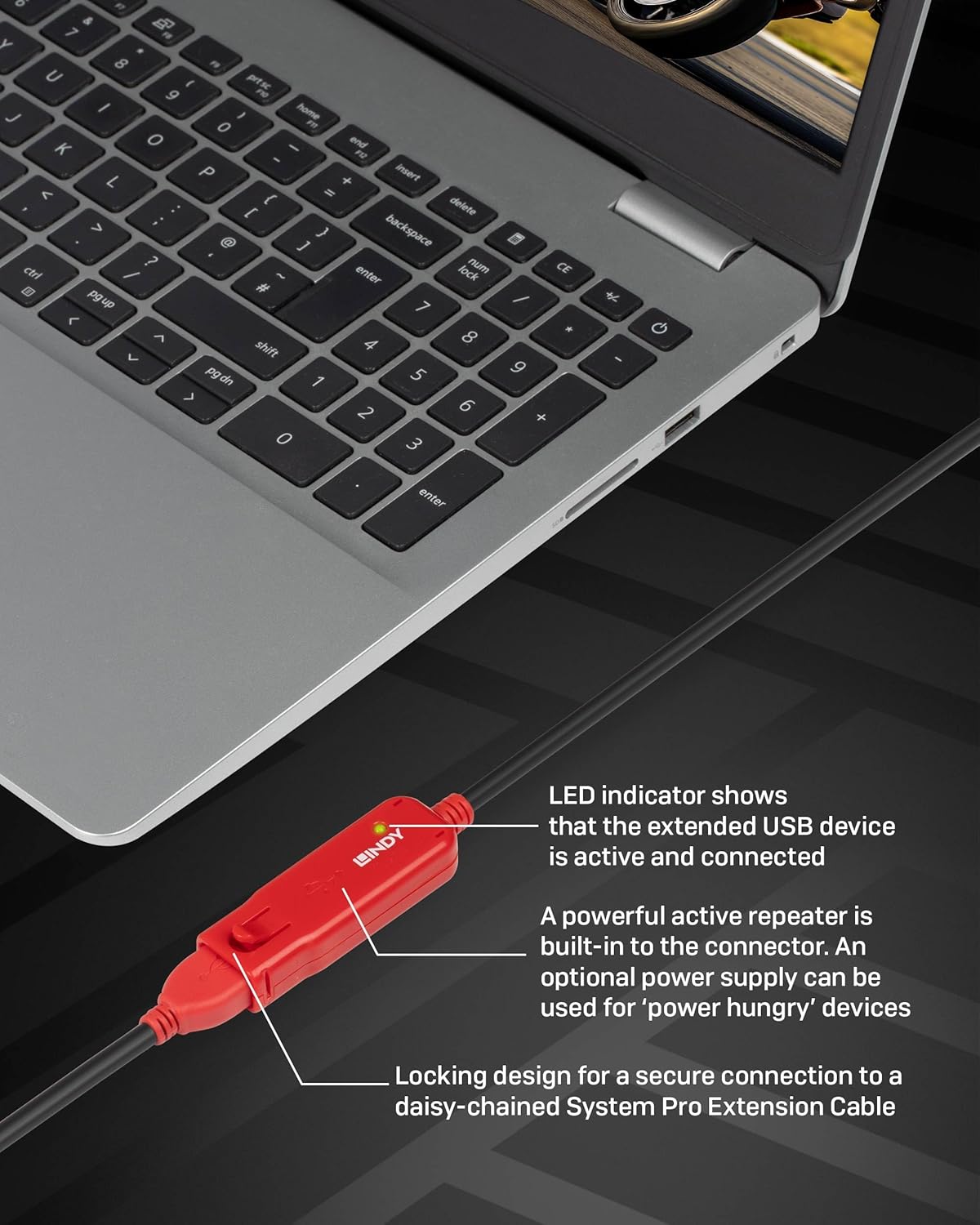 Lindy 42923 Prolunga Attiva USB 2.0 Pro, 30m - immagine 5