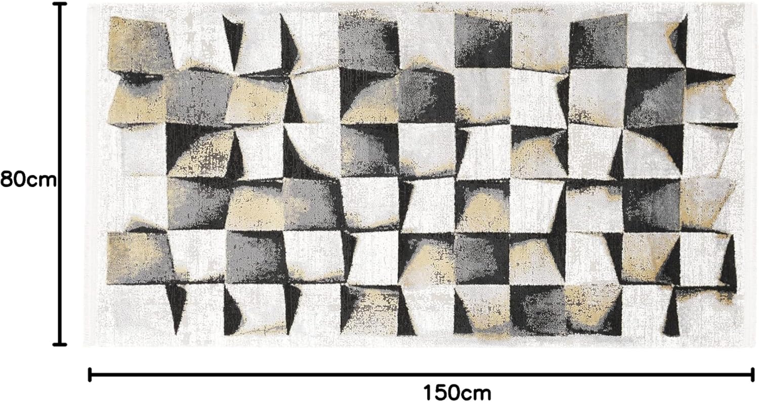 Rug Xalun 080 x 150 cm, grigio - immagine 2