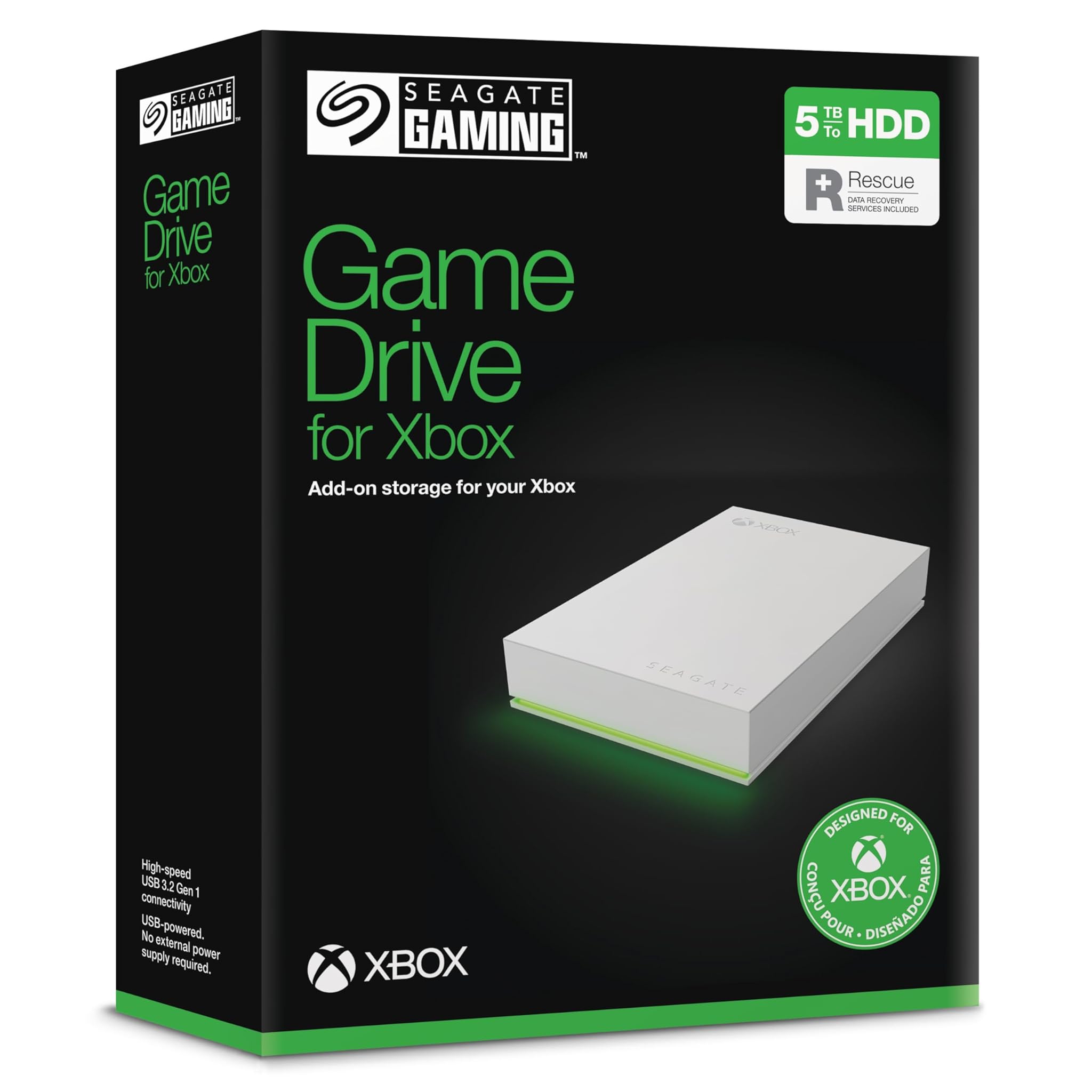 Seagate Game Drive for Xbox 5TB - Esterno, Bianco