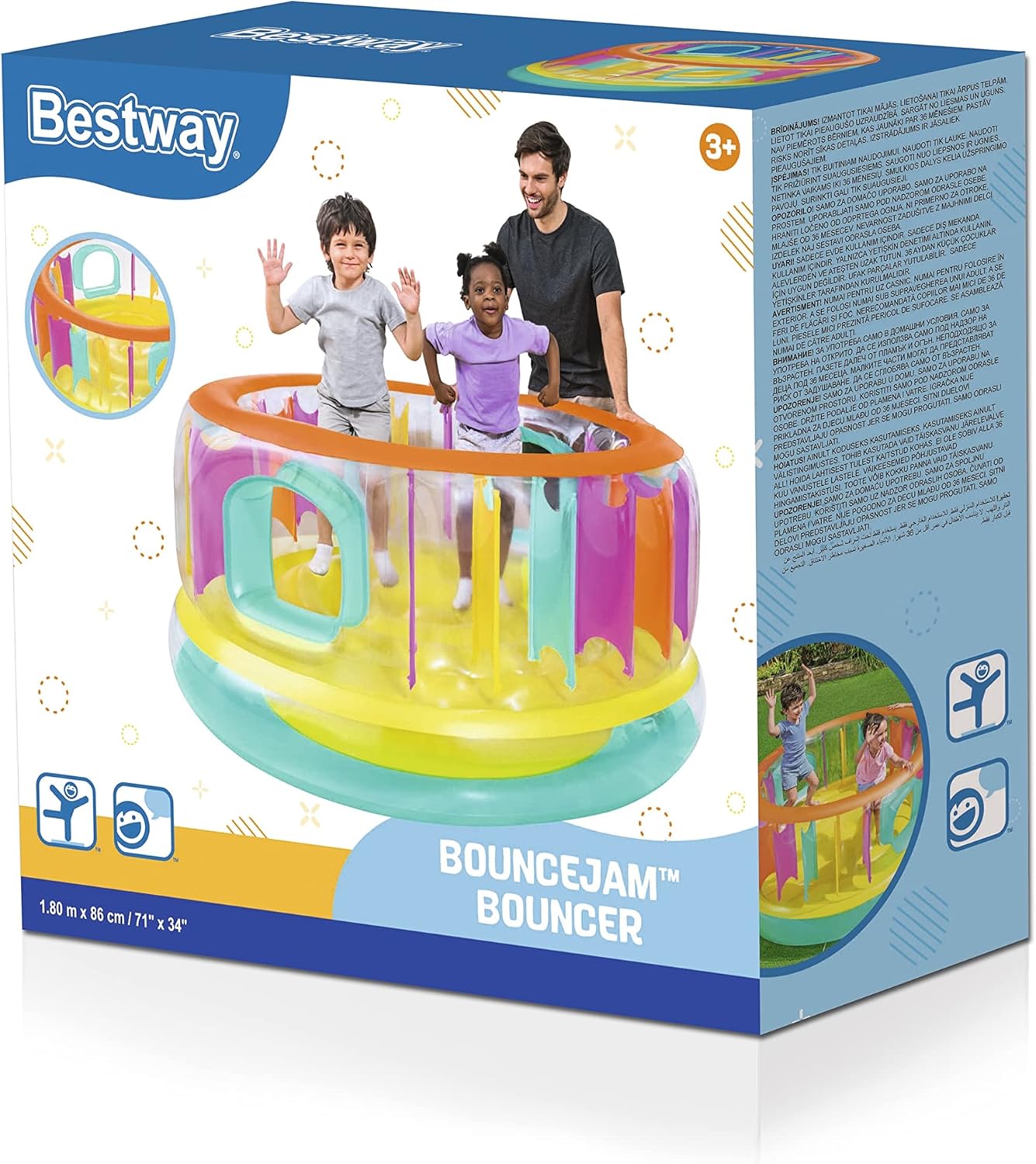 Bestway 52262-5 Castello gonfiabile BounceJam, da 180x86 cm - immagine 3
