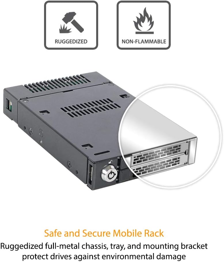 Icy Dock ToughArmor MB834M2K-B - Mobile Rack 2 SSD NVMe M.2 - immagine 10