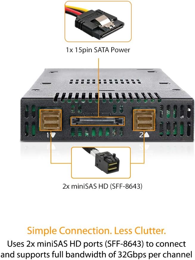 Icy Dock ToughArmor MB834M2K-B - Mobile Rack 2 SSD NVMe M.2 - immagine 11