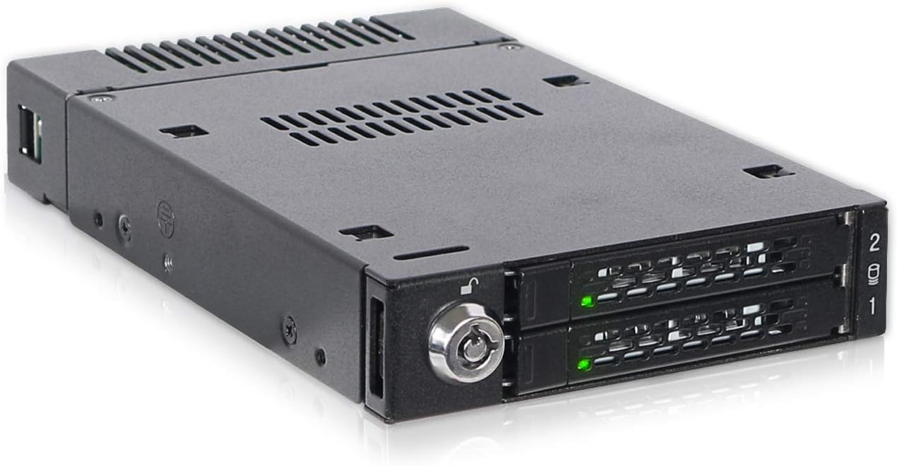 Icy Dock ToughArmor MB834M2K-B - Mobile Rack 2 SSD NVMe M.2 - immagine 1