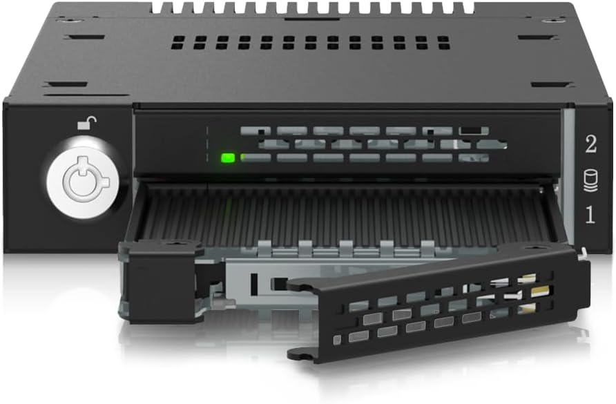 Icy Dock ToughArmor MB834M2K-B - Mobile Rack 2 SSD NVMe M.2 - immagine 2