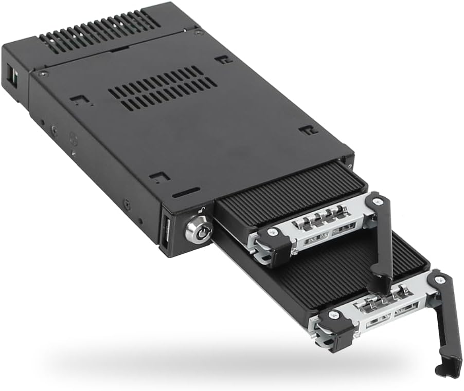 Icy Dock ToughArmor MB834M2K-B - Mobile Rack 2 SSD NVMe M.2 - immagine 3