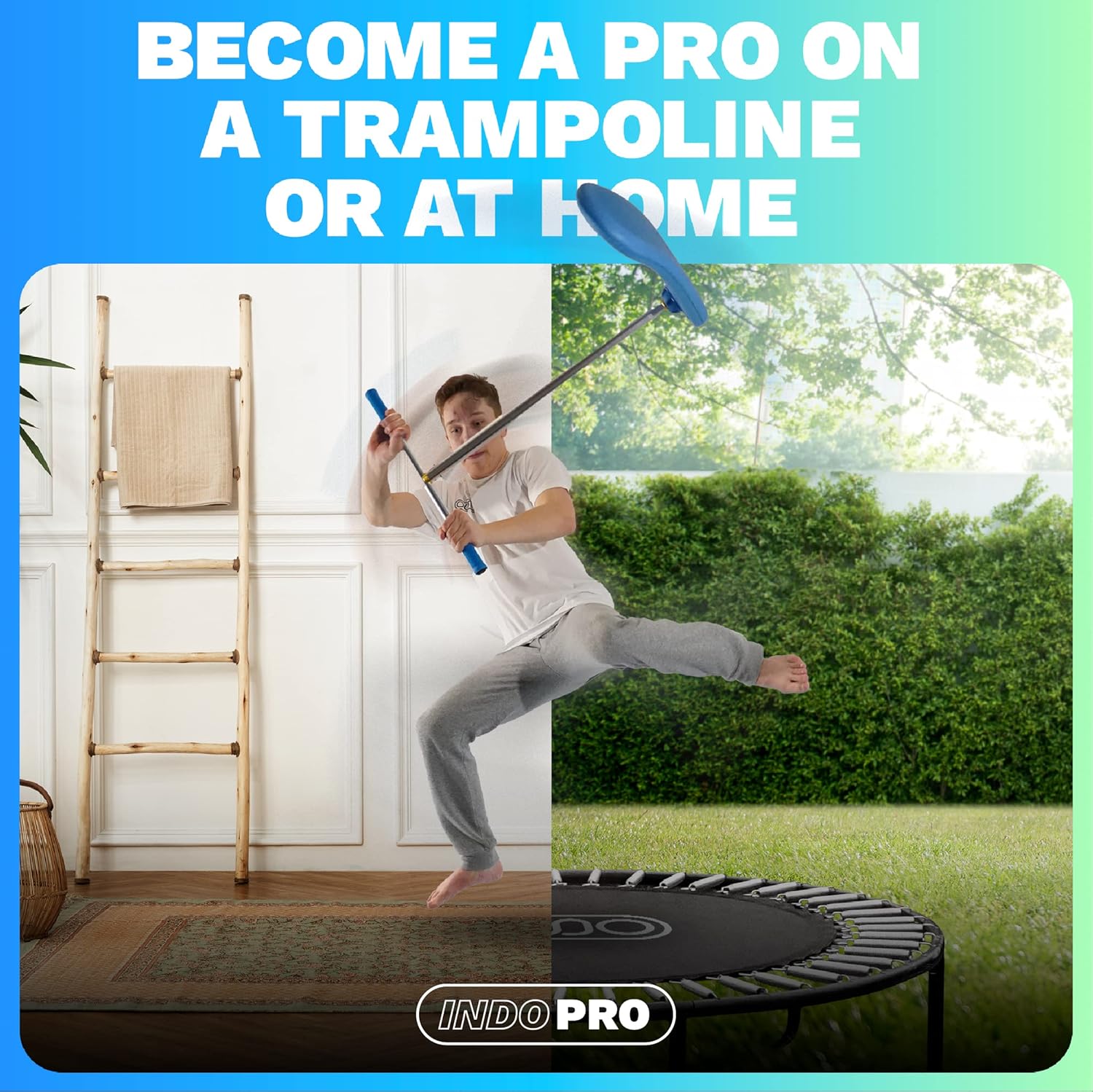 INDO PRO Trampolin Scooter Blue - immagine 4