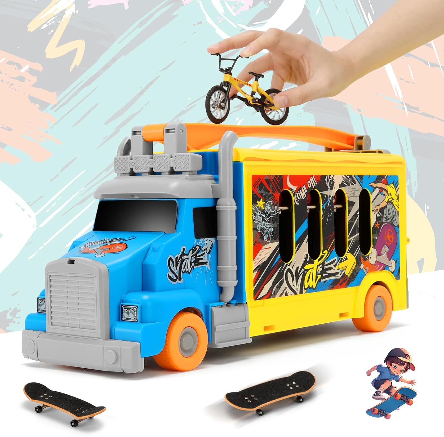 Tlater Set Rampe Skateboard da Dito 2 in 1 - immagine 2