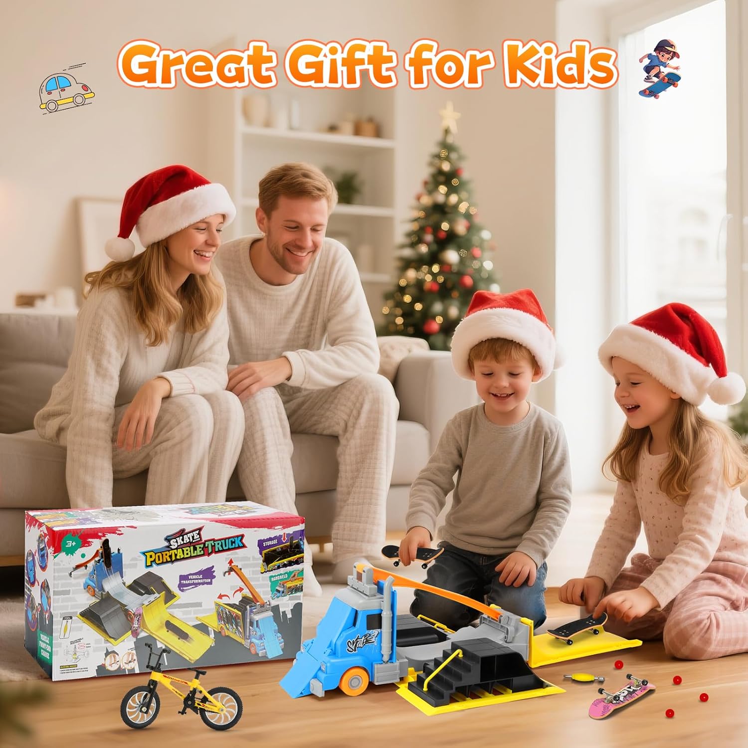 Tlater Set Rampe Skateboard da Dito 2 in 1 - immagine 8