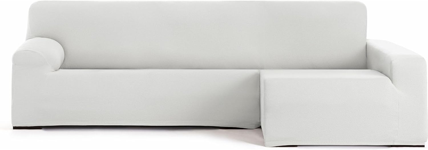 ECOMMERC3 Copridivano Chaiselongue Braccio Destro, Bianco