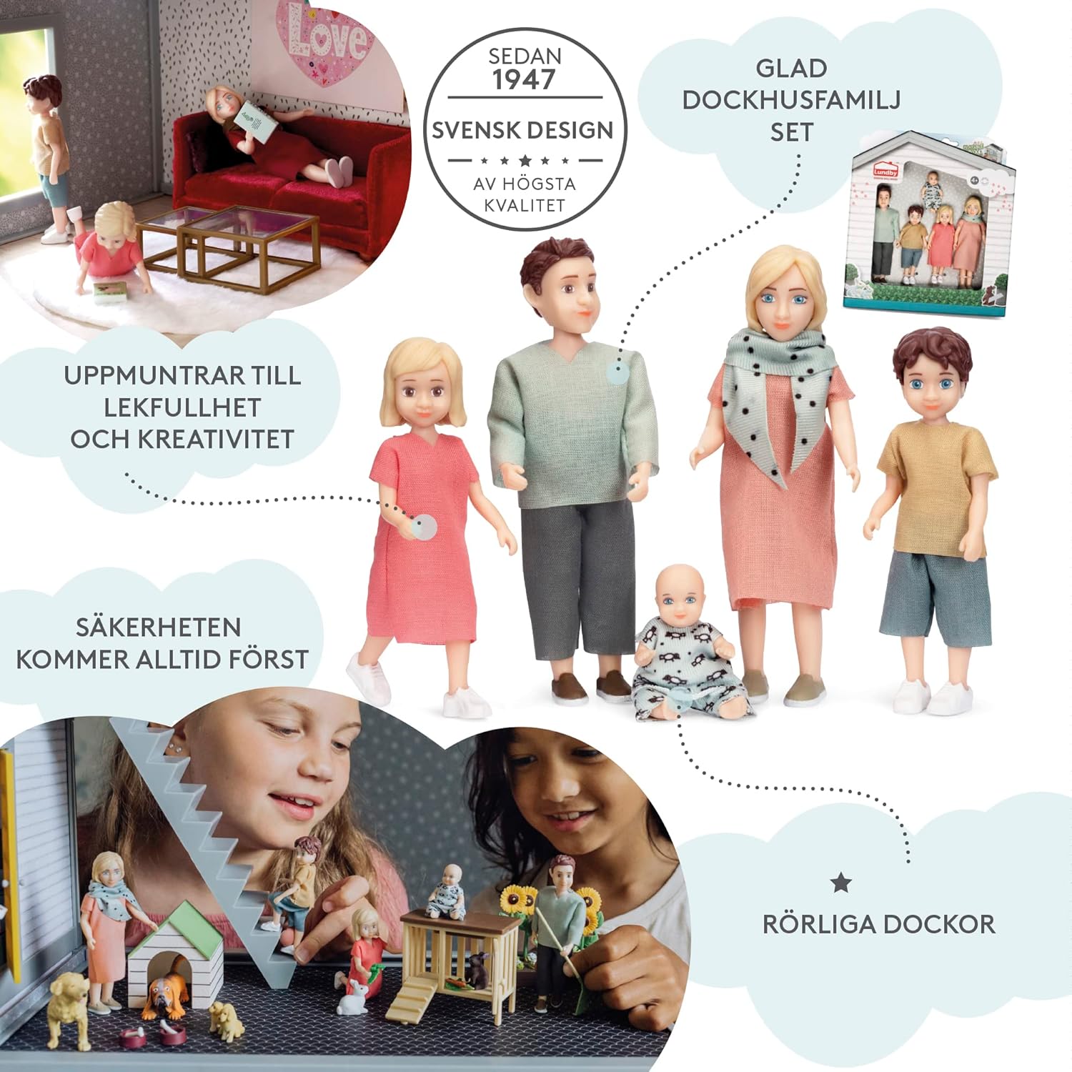 LUNDBY Set di Bambole Etniche per Bambini 3+ - immagine 2